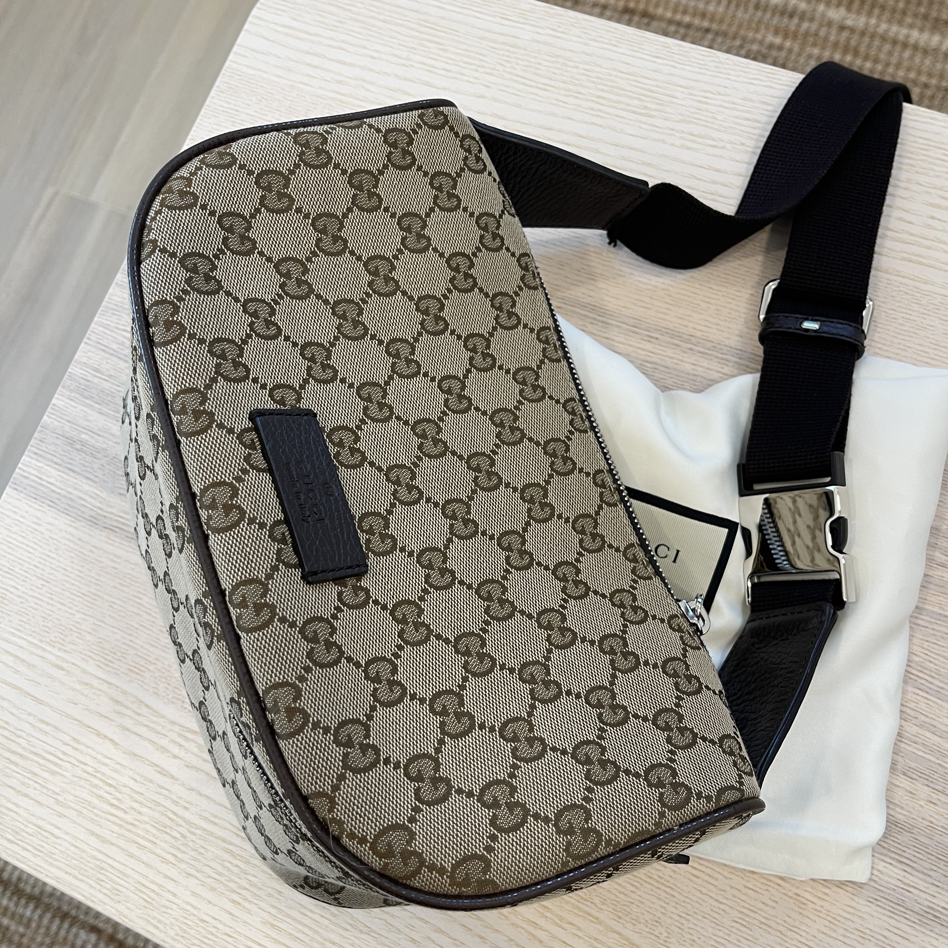 Gucci GG Canvas Belt Bag - Neutrals Waist Bags, Handbags - GUC1329235