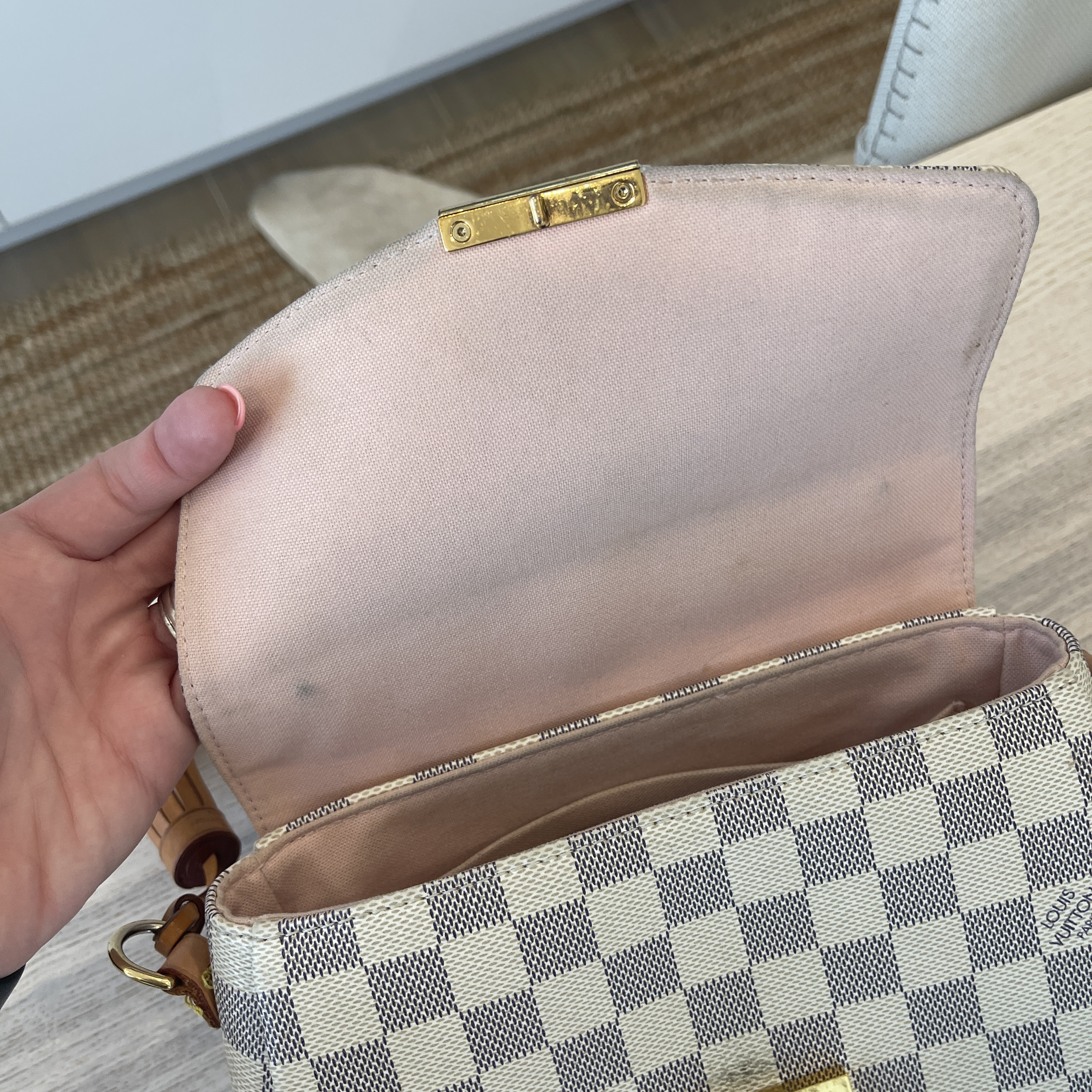 Croisette Damier Azur – Keeks Designer Handbags