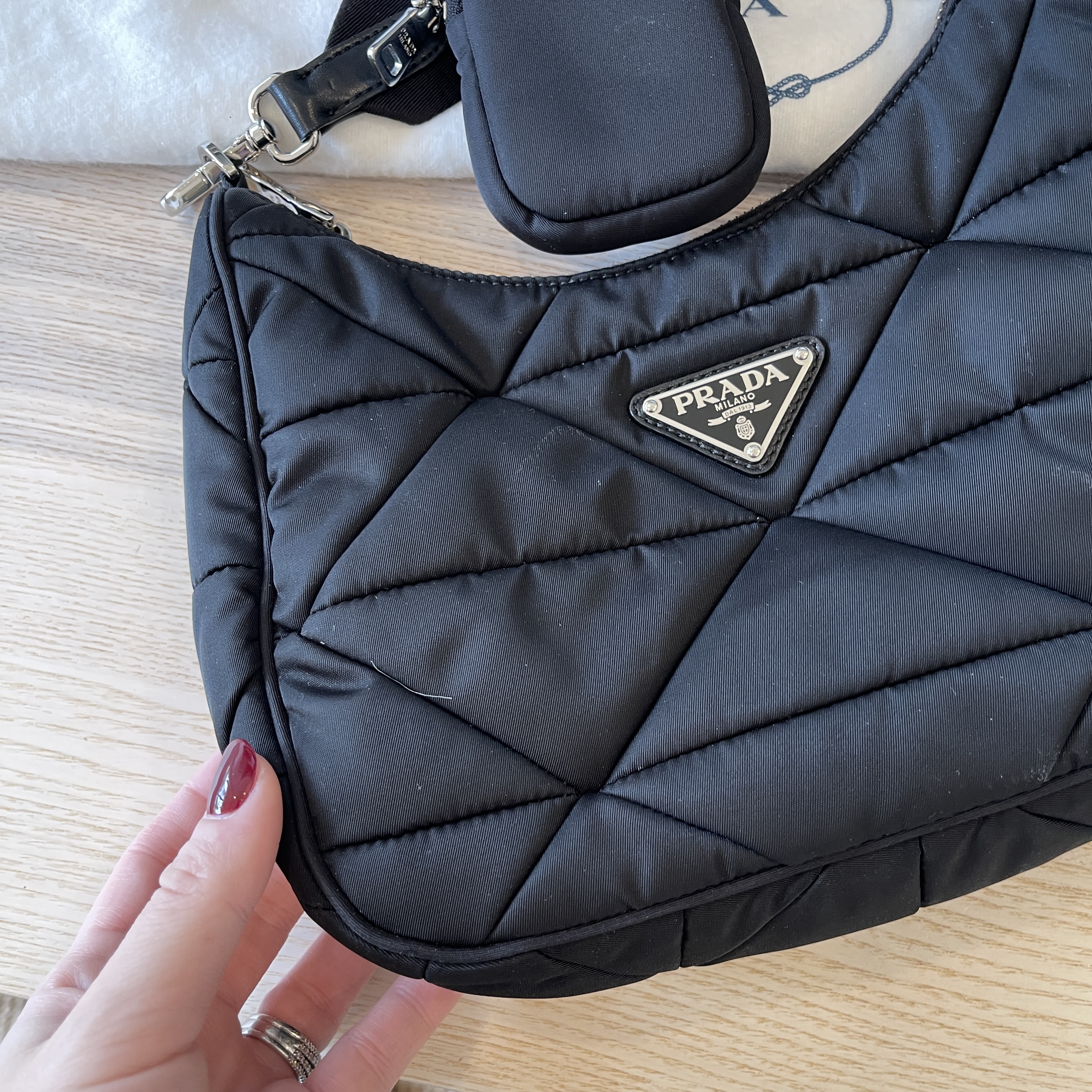 Prada Mini Hobo Nylon Cross Body Bag – The Luxury Shopper