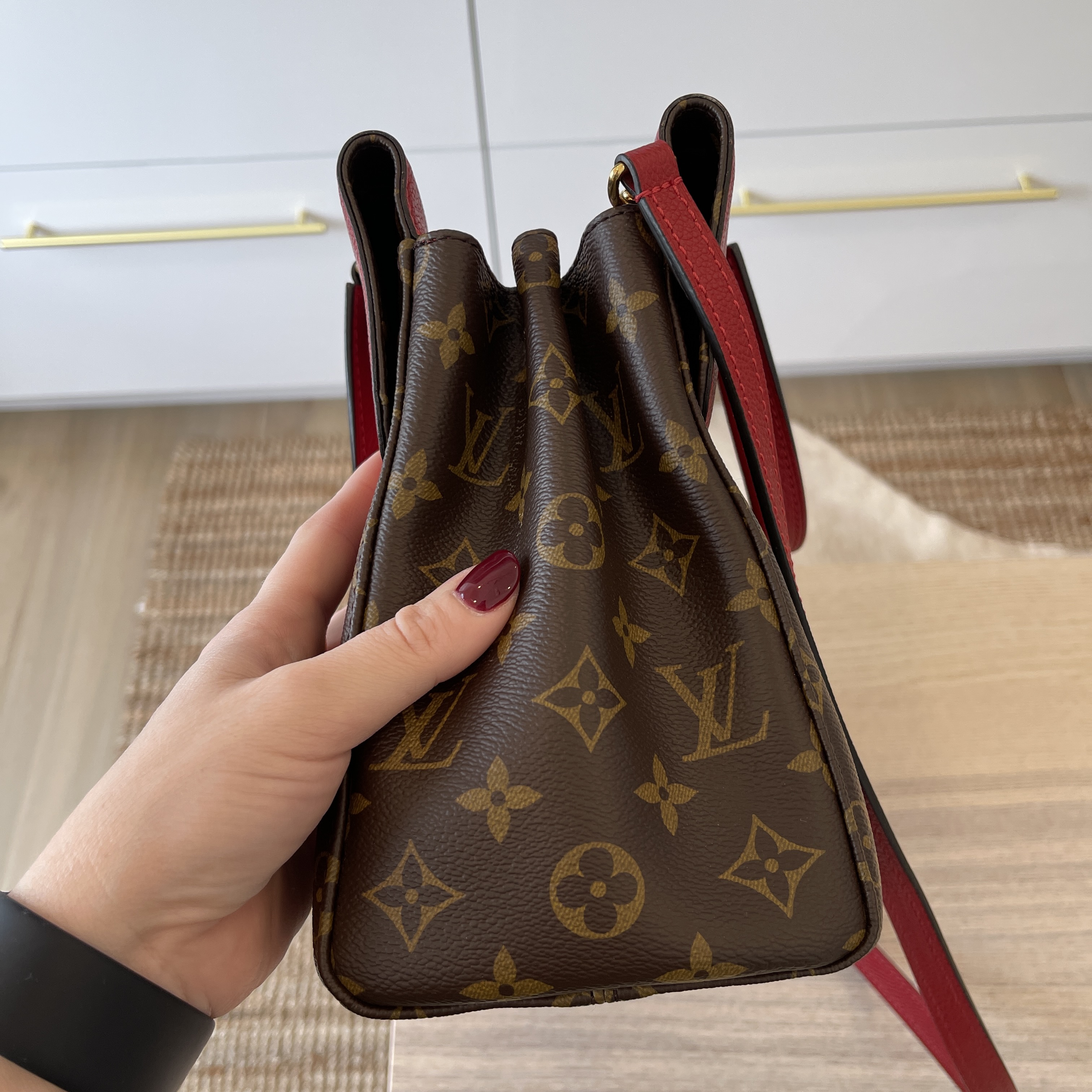 Louis Vuitton, Bags, Authentic Louis Vuitton Venus Cerise Monogram Handbag  Satchel
