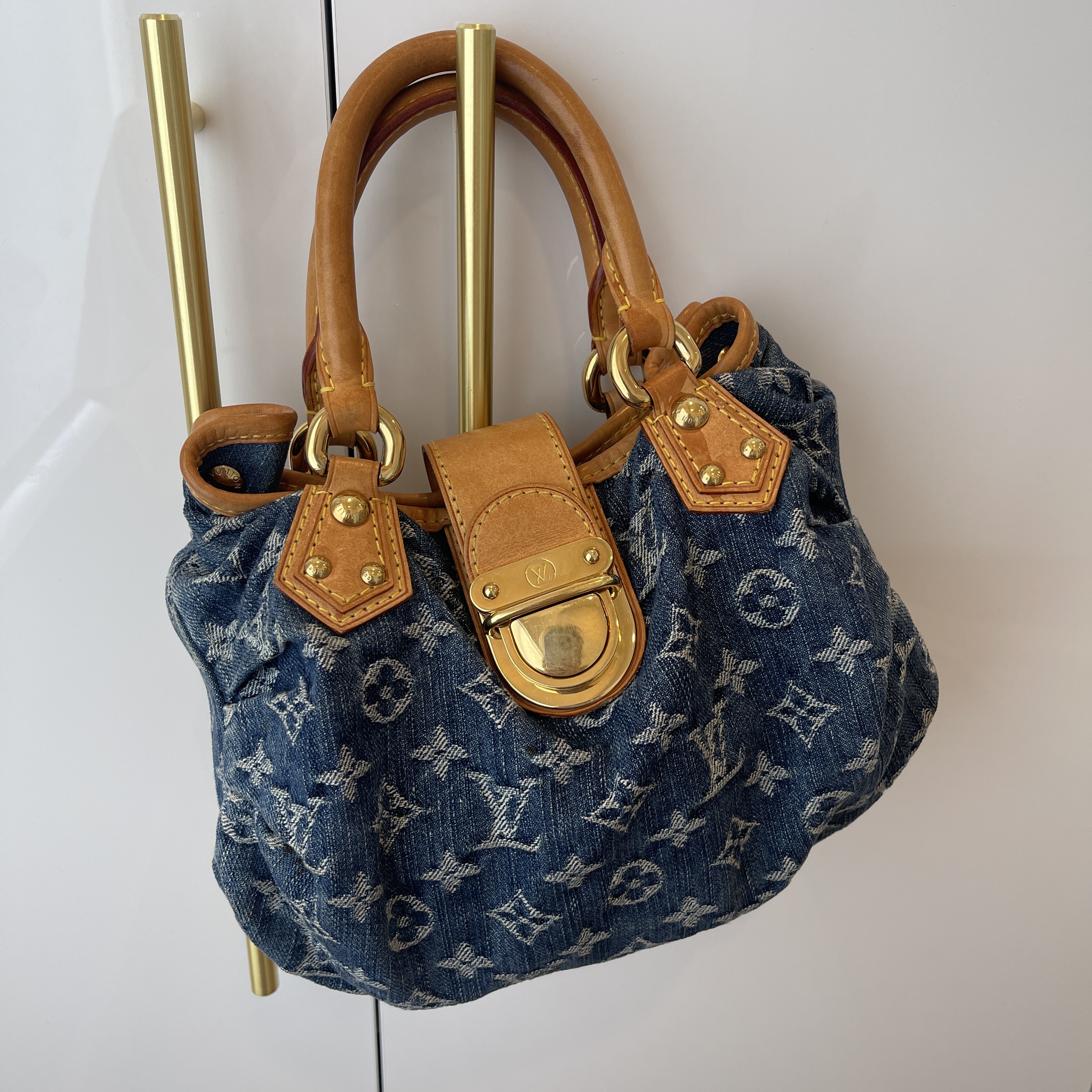 Louis Vuitton Vintage - Monogram Denim Pleaty Handbag - Denim