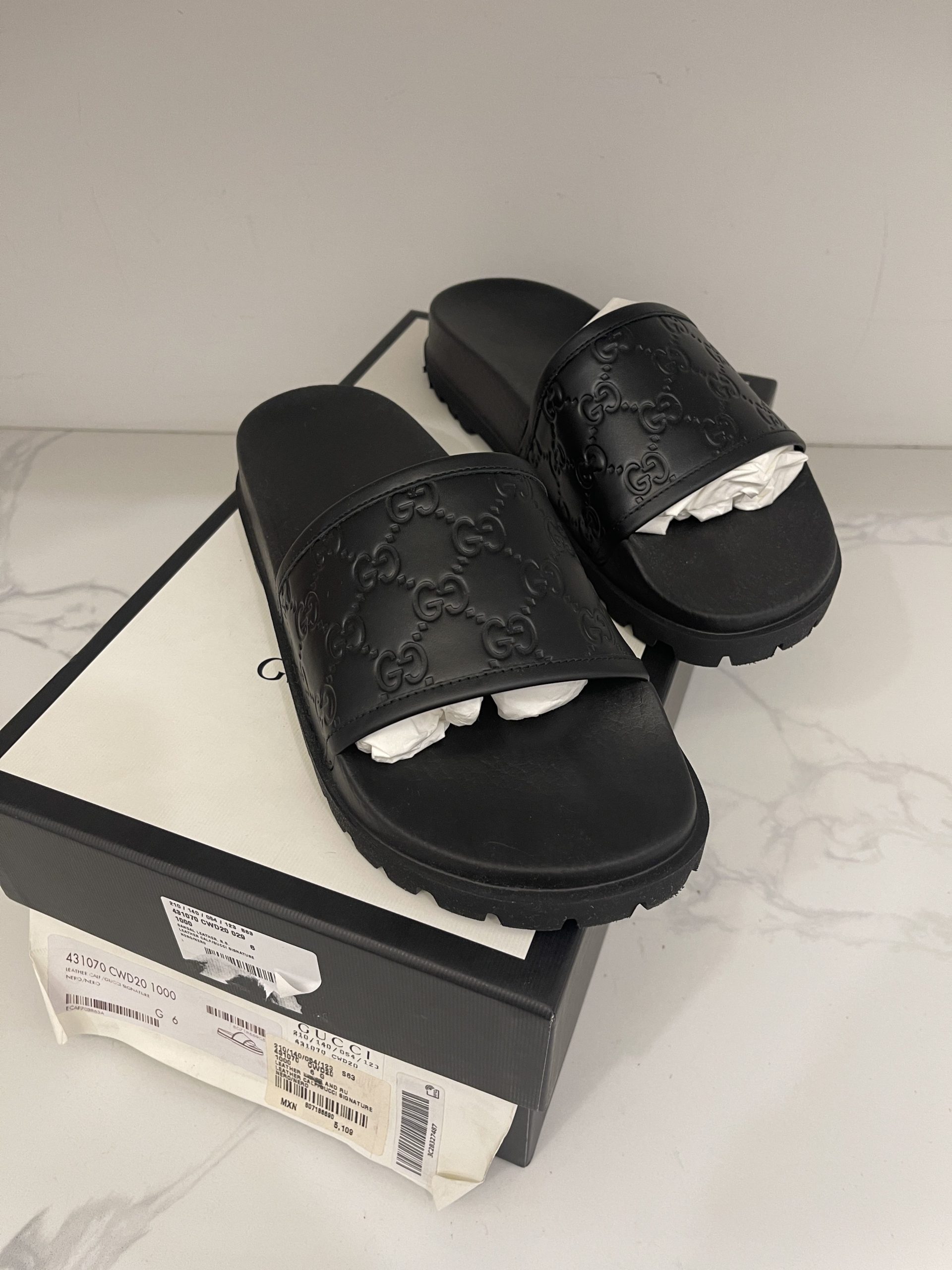 Gucci top Slide black