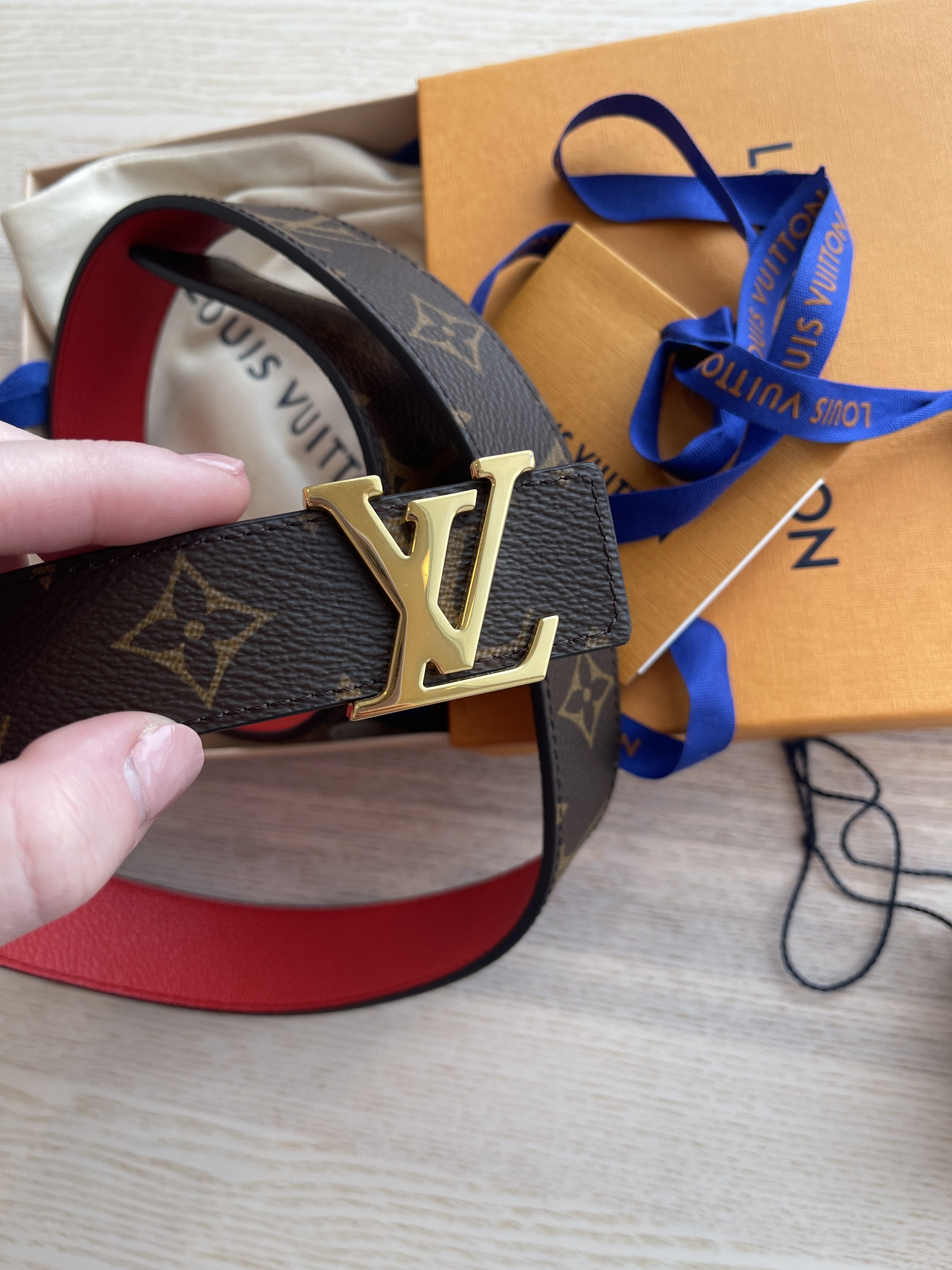 Louis Vuitton LV Initiales 30mm Reversible Belt - Size 38