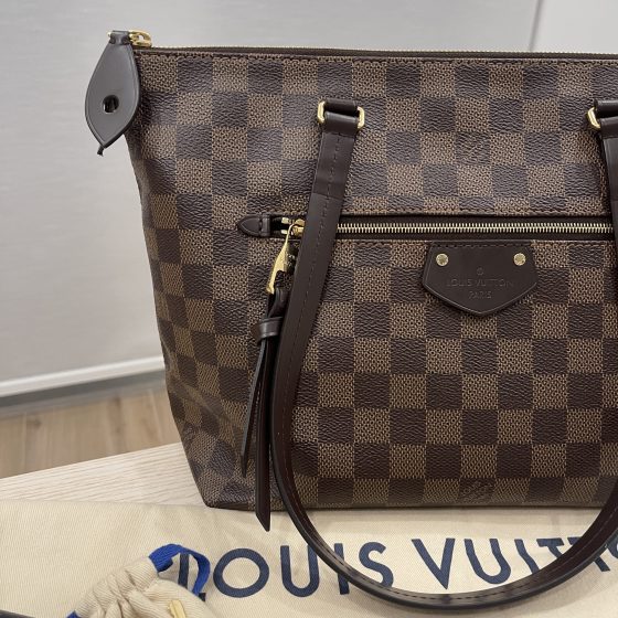 Authentic Louis Vuitton Damier Ebene Iena MM N41013, Luxury, Bags