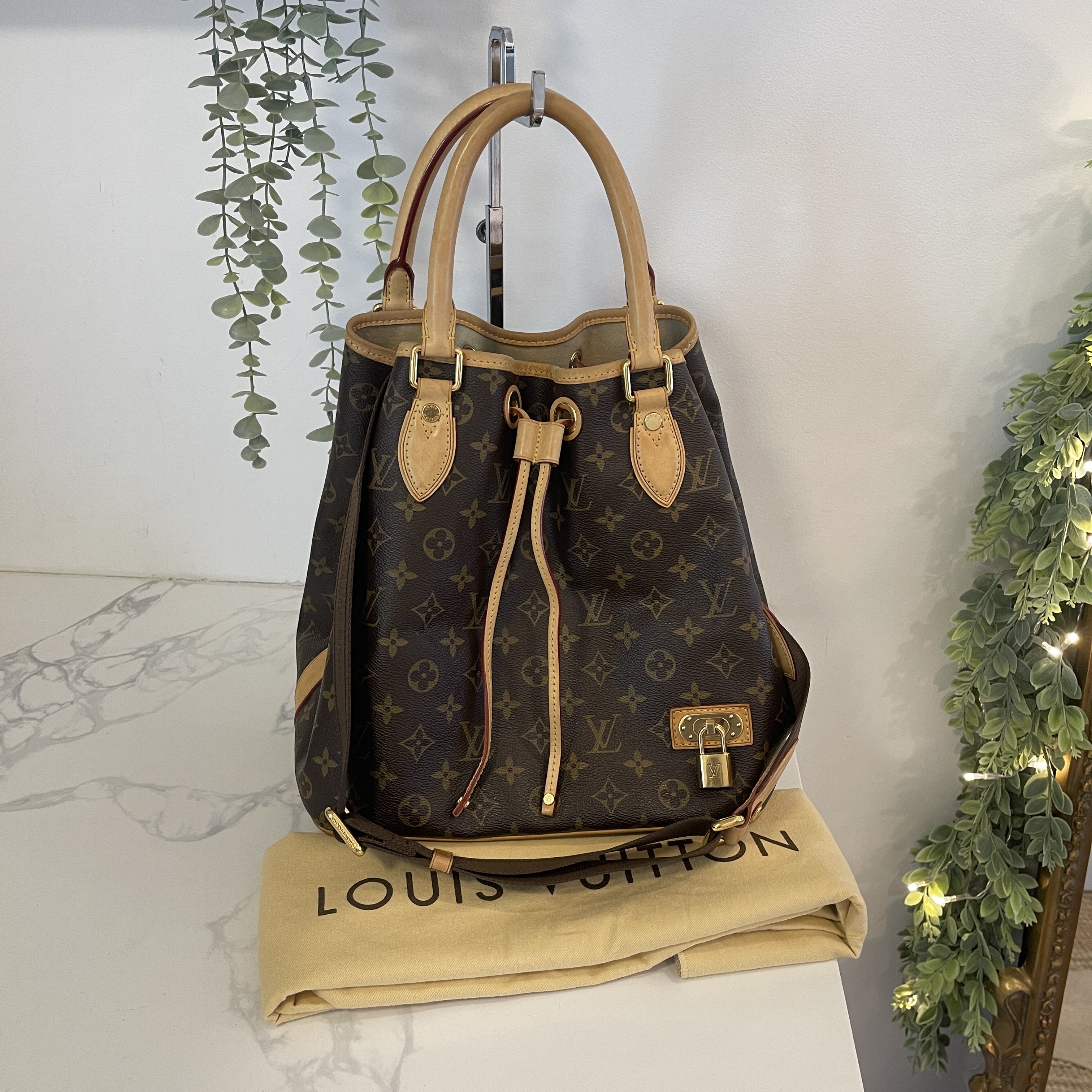 Louis Vuitton Monogram Eden Neo Peach Bucket Bag ○ Labellov