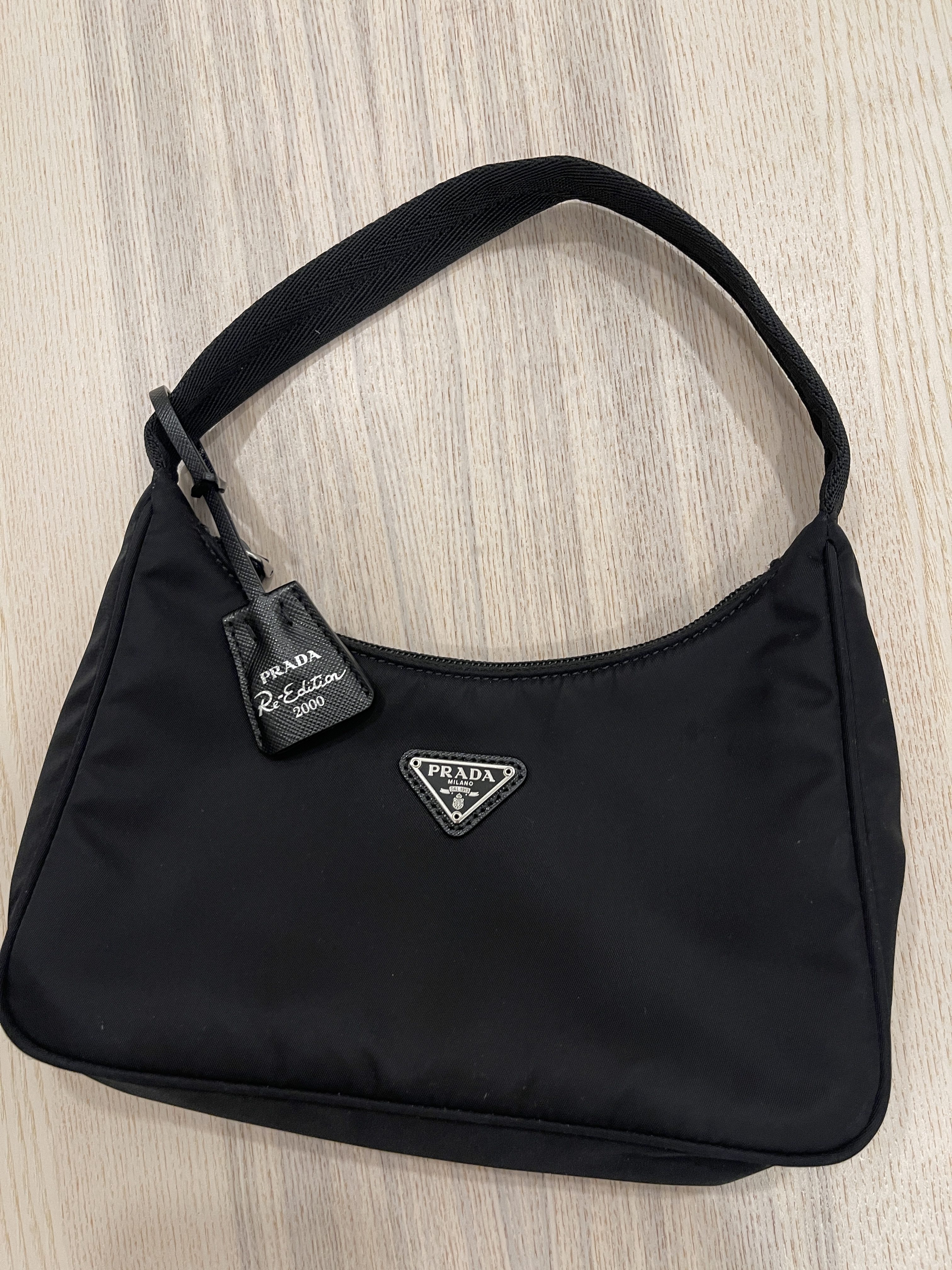 PRADA Tessuto Nylon Mini Re-Edition 2000 Bag Black 1251963