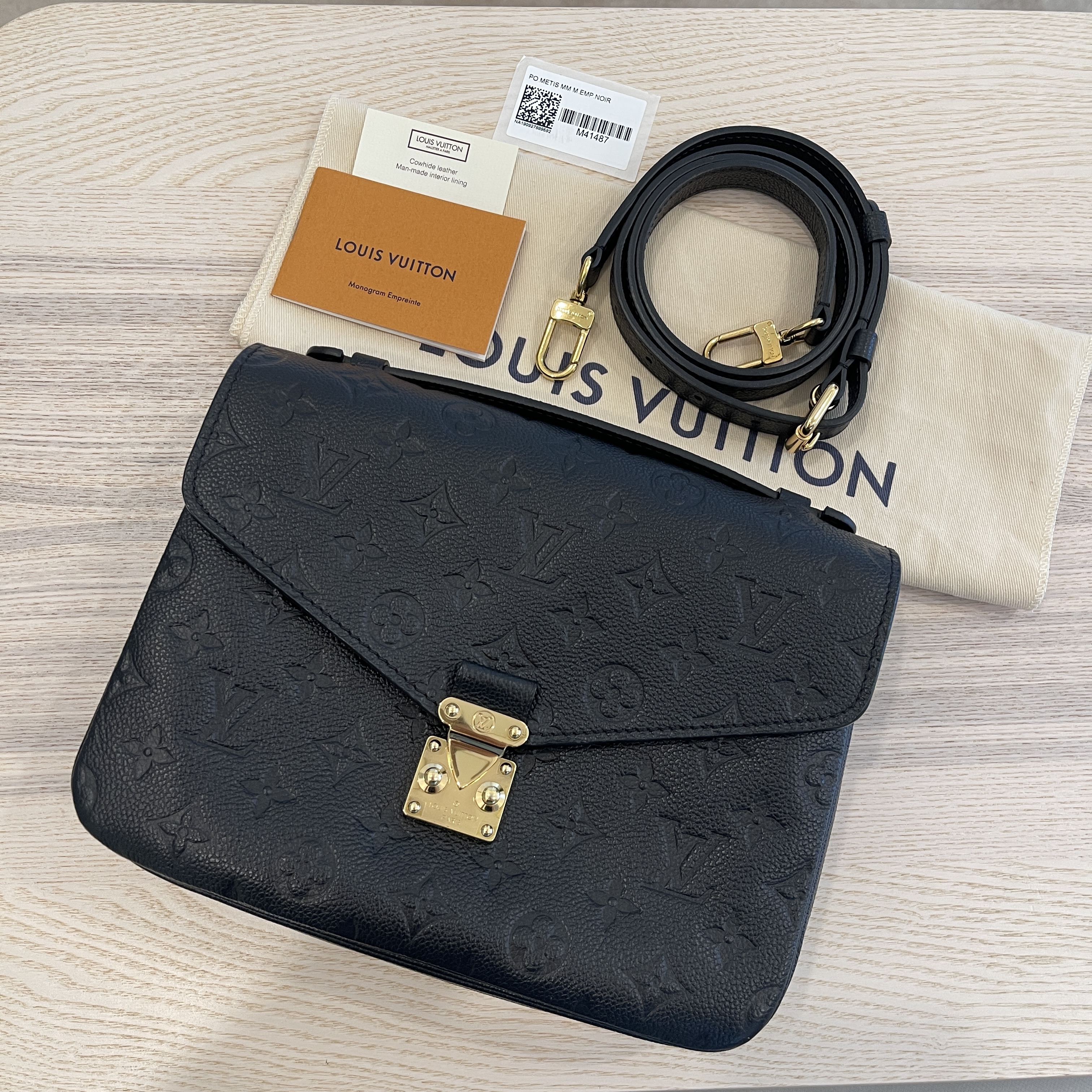 Louis Vuitton Empreinte Pochette Metis Black 587264