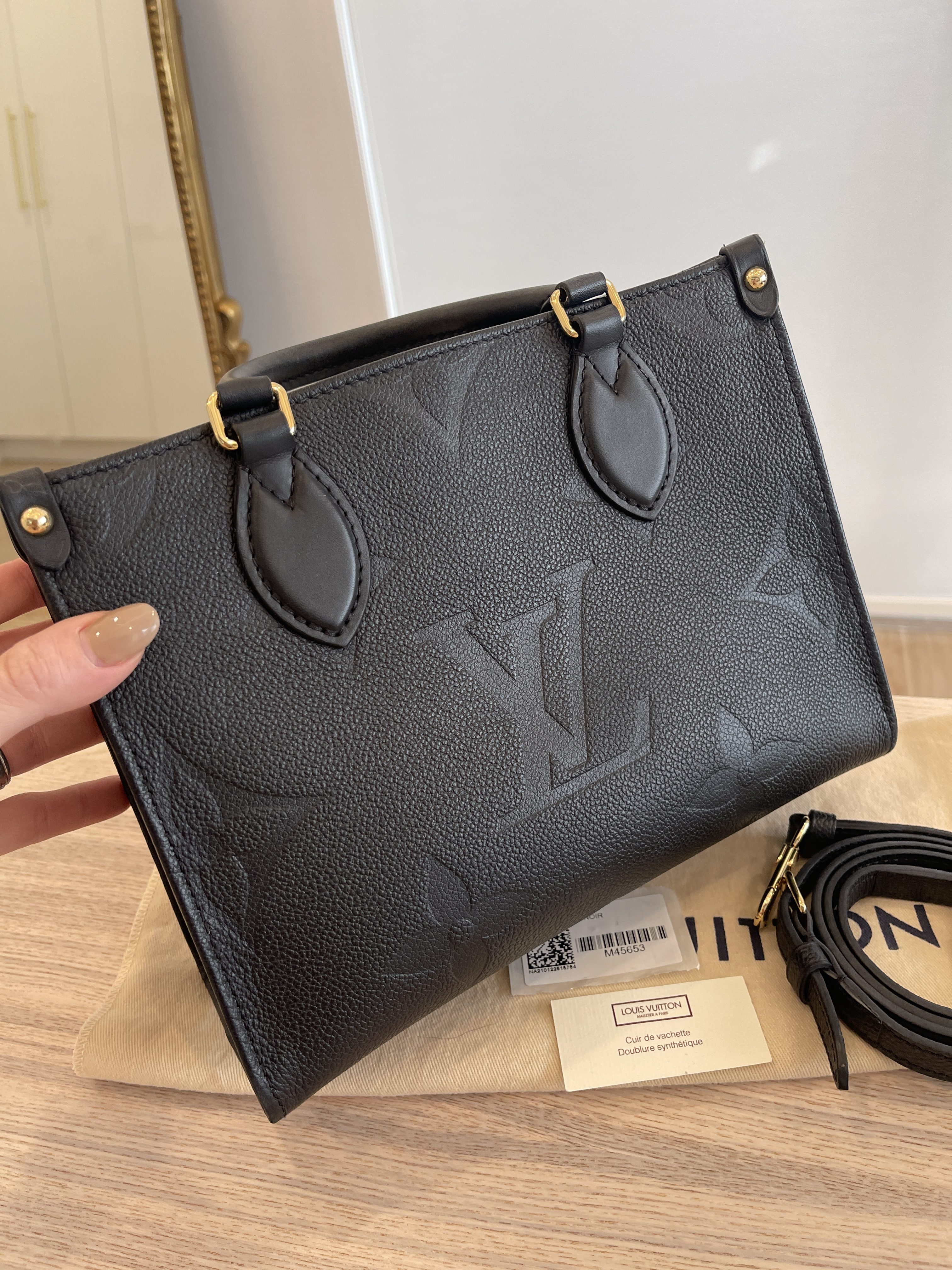 Louis Vuitton Monogram Giant Empreinte OnTheGo PM - Black Handle Bags,  Handbags - LOU798660
