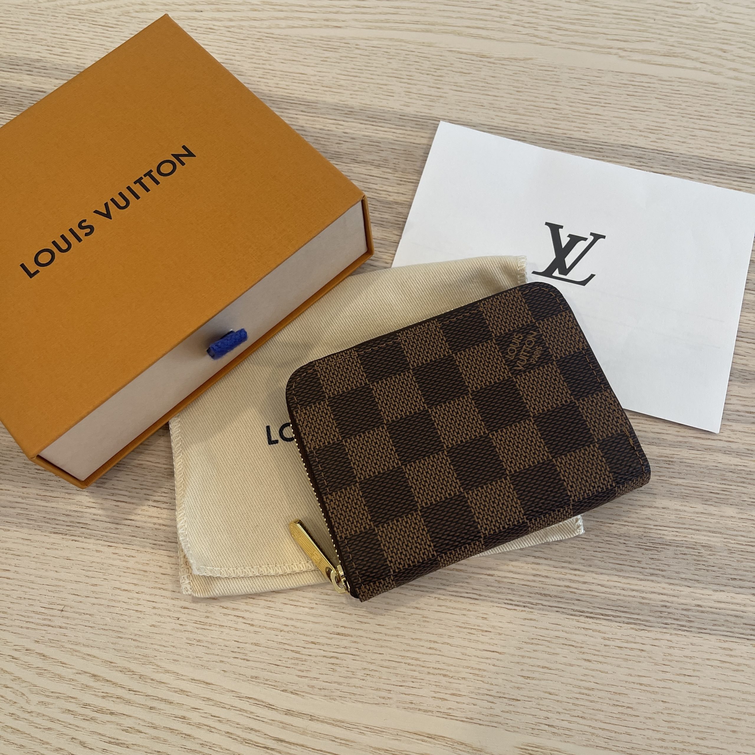 Louis vuitton zippy coin purse damier ebene sale