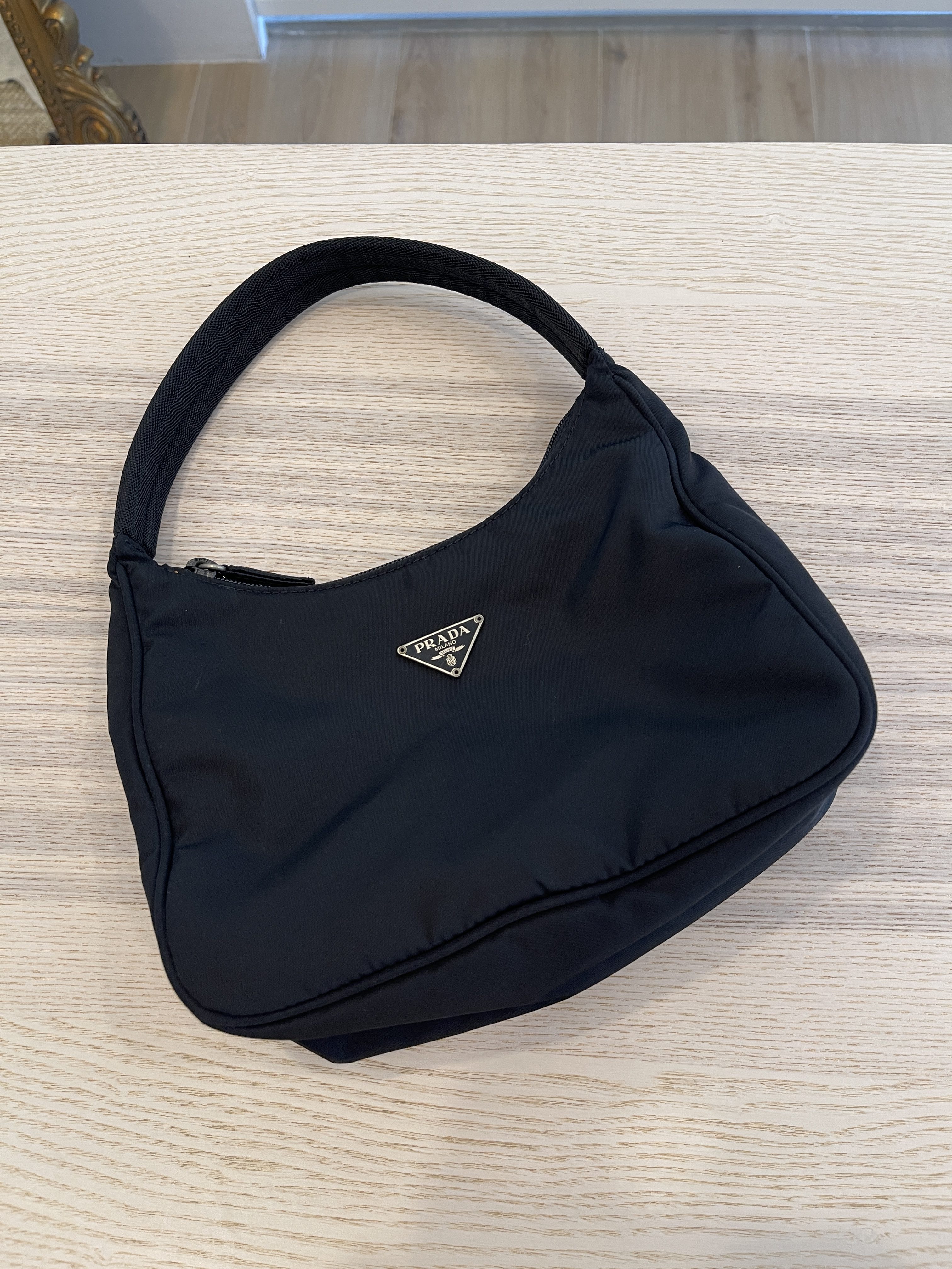 PRADA Tessuto Nylon Sport Mini Shoulder Bag Black MV515 w/Certificate Card
