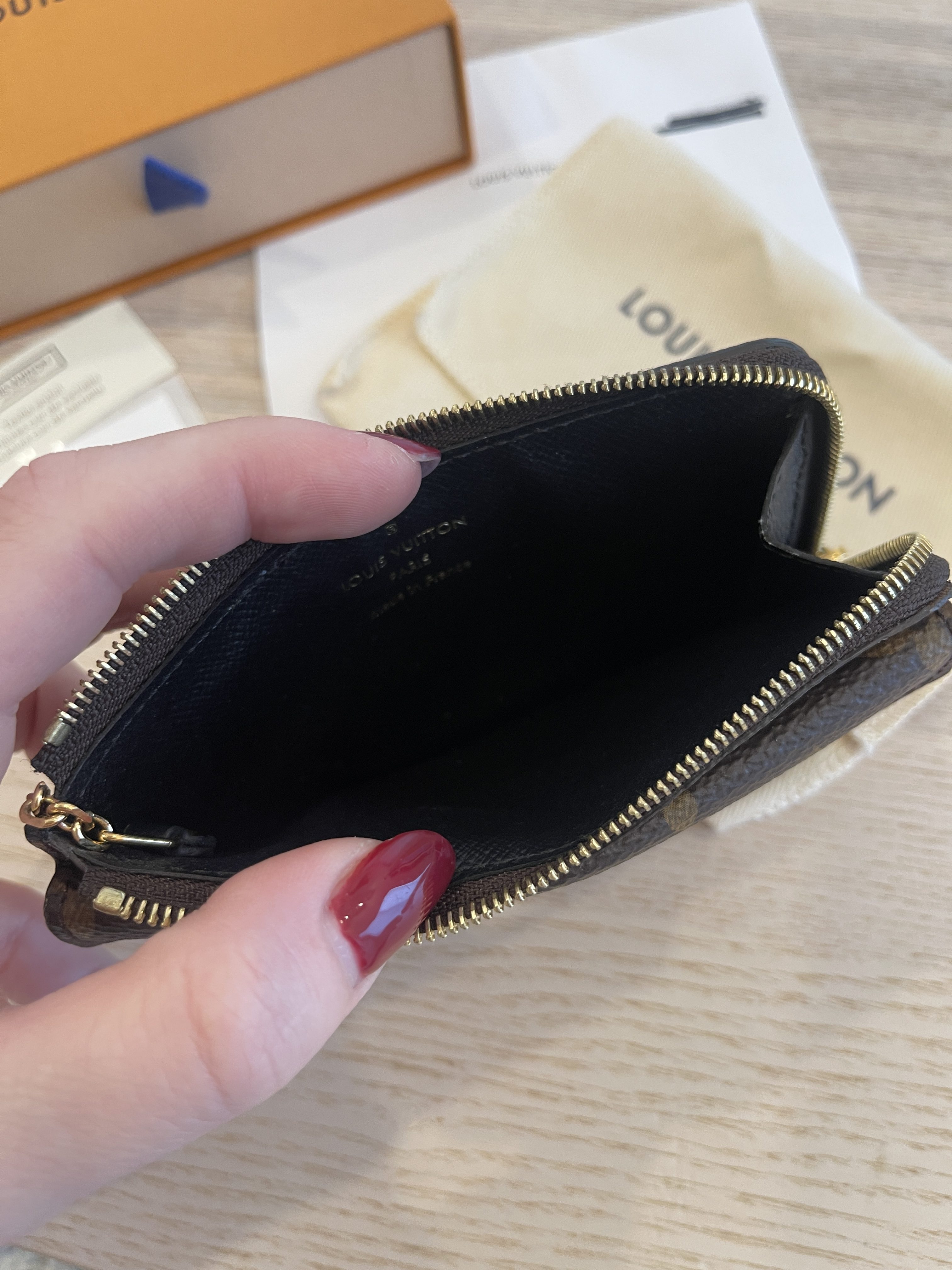 Louis Vuitton LV Recto wallet damier azur Beige Leather ref.485156