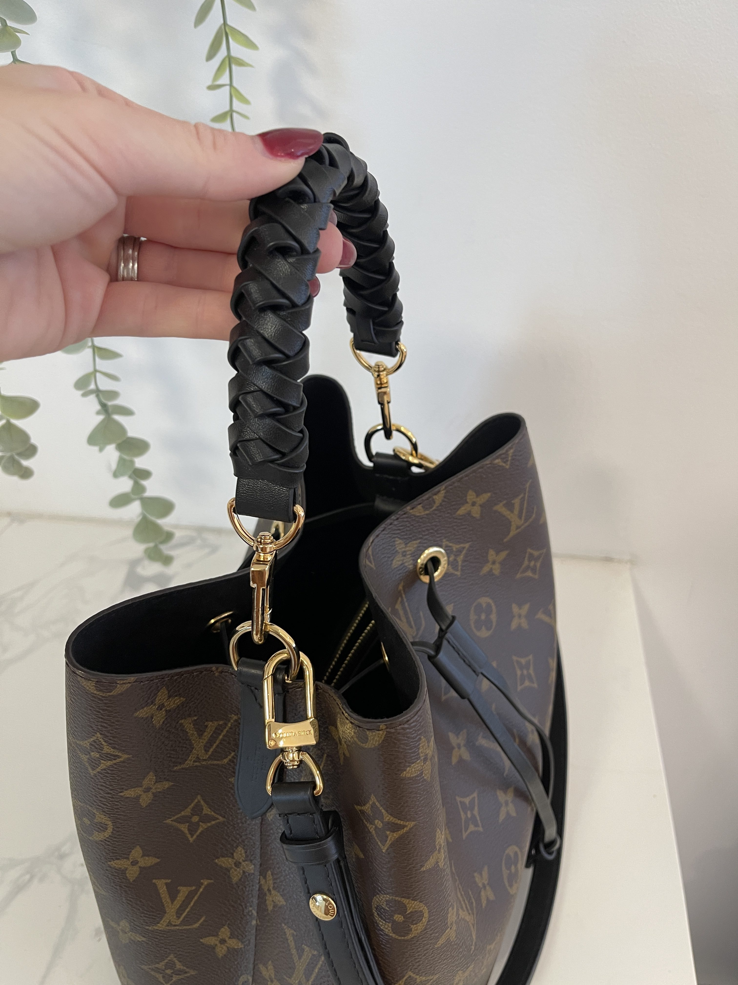HER Authentic - Brand New Louis Vuitton Monogram Neo Noe Noir. Comes with  the dust bag, & strap. $1,675. DM for pictures & an invoice.