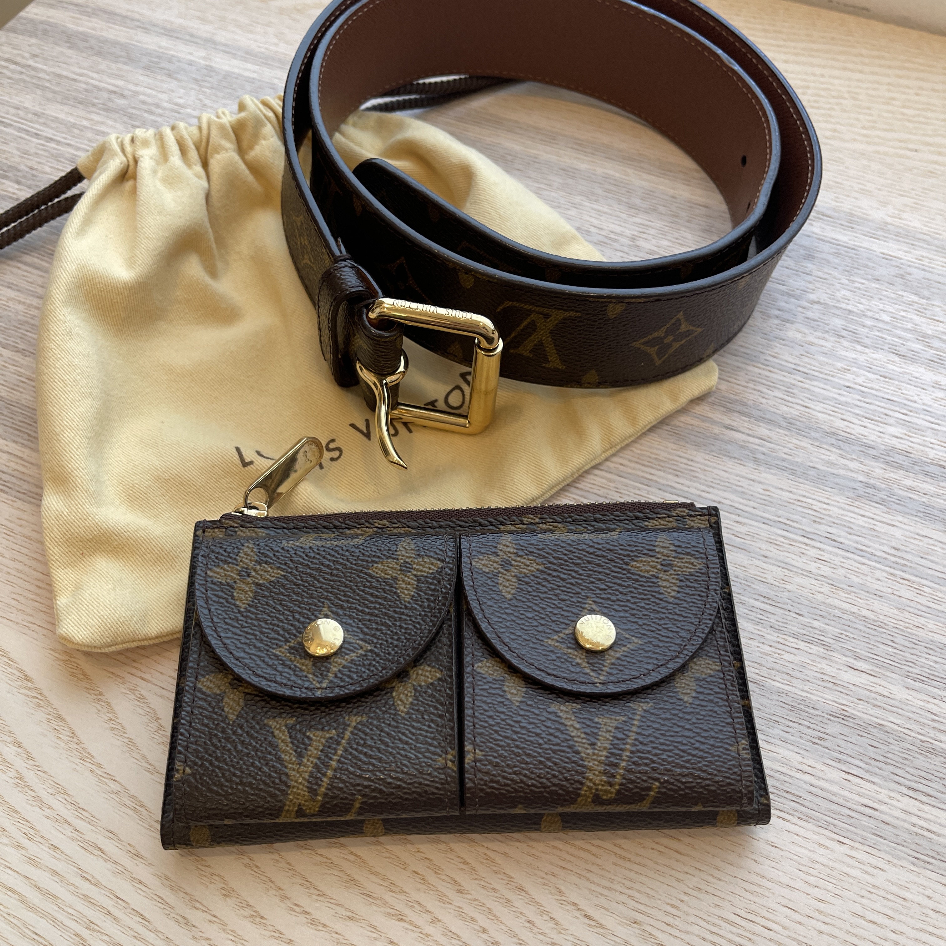 Louis Vuitton, Bags, Pre Loved Louis Vuitton Monogram Ceinture Pochette  Belt Bum Bag