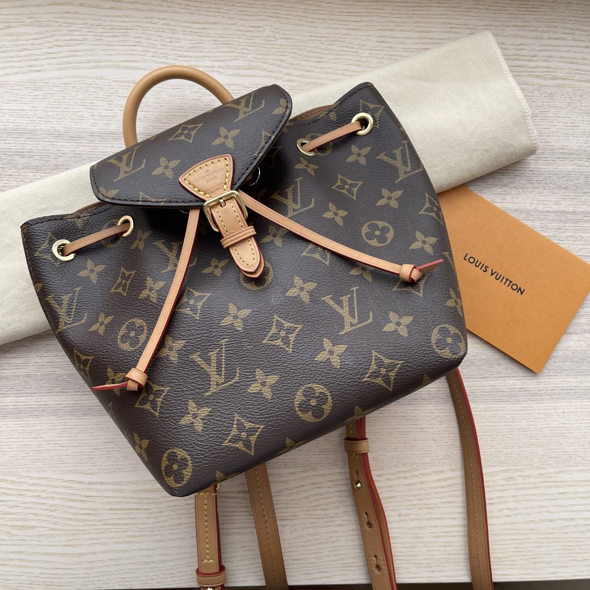Good Condition LV Montsouris BB Backpack, Luxury, Bags & Wallets