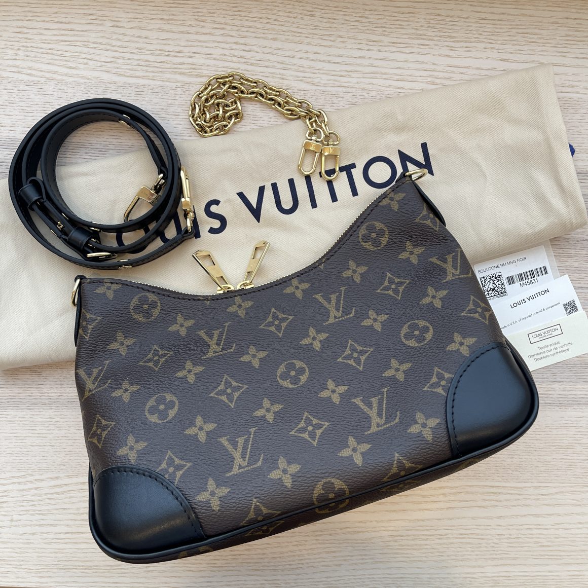 Louis Vuitton Black Monogram Satin Little Boulogne Leather Pony-style  calfskin Cloth ref.394165 - Joli Closet
