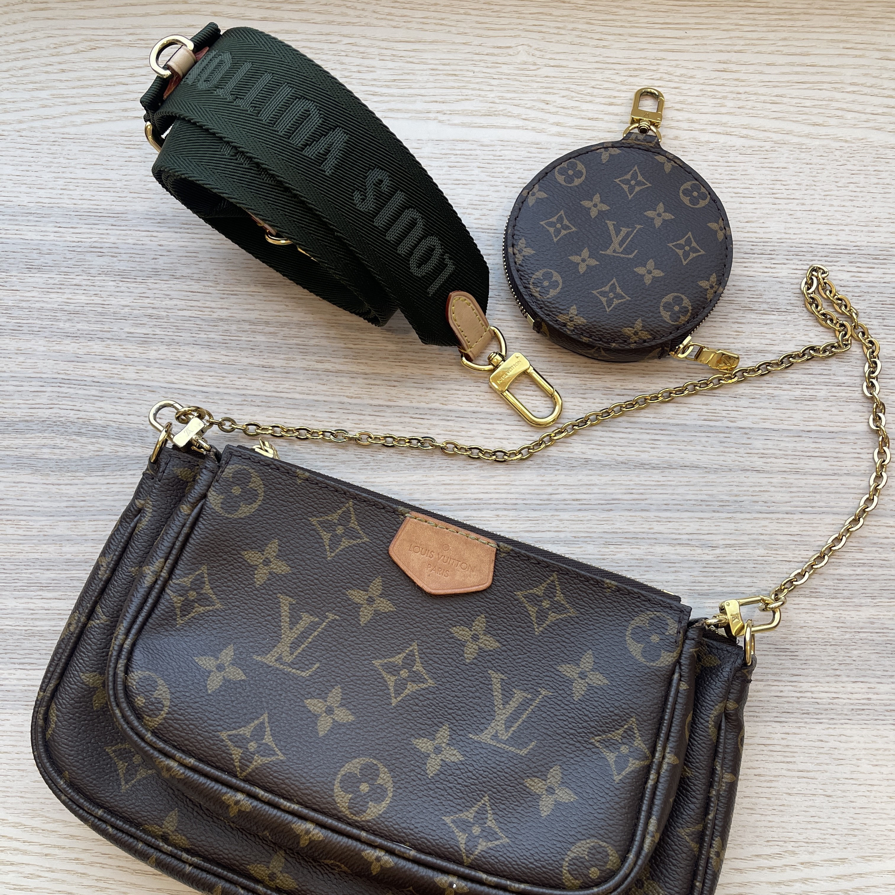 Louis Vuitton Monogram Multi Pochette Accessories Kaki