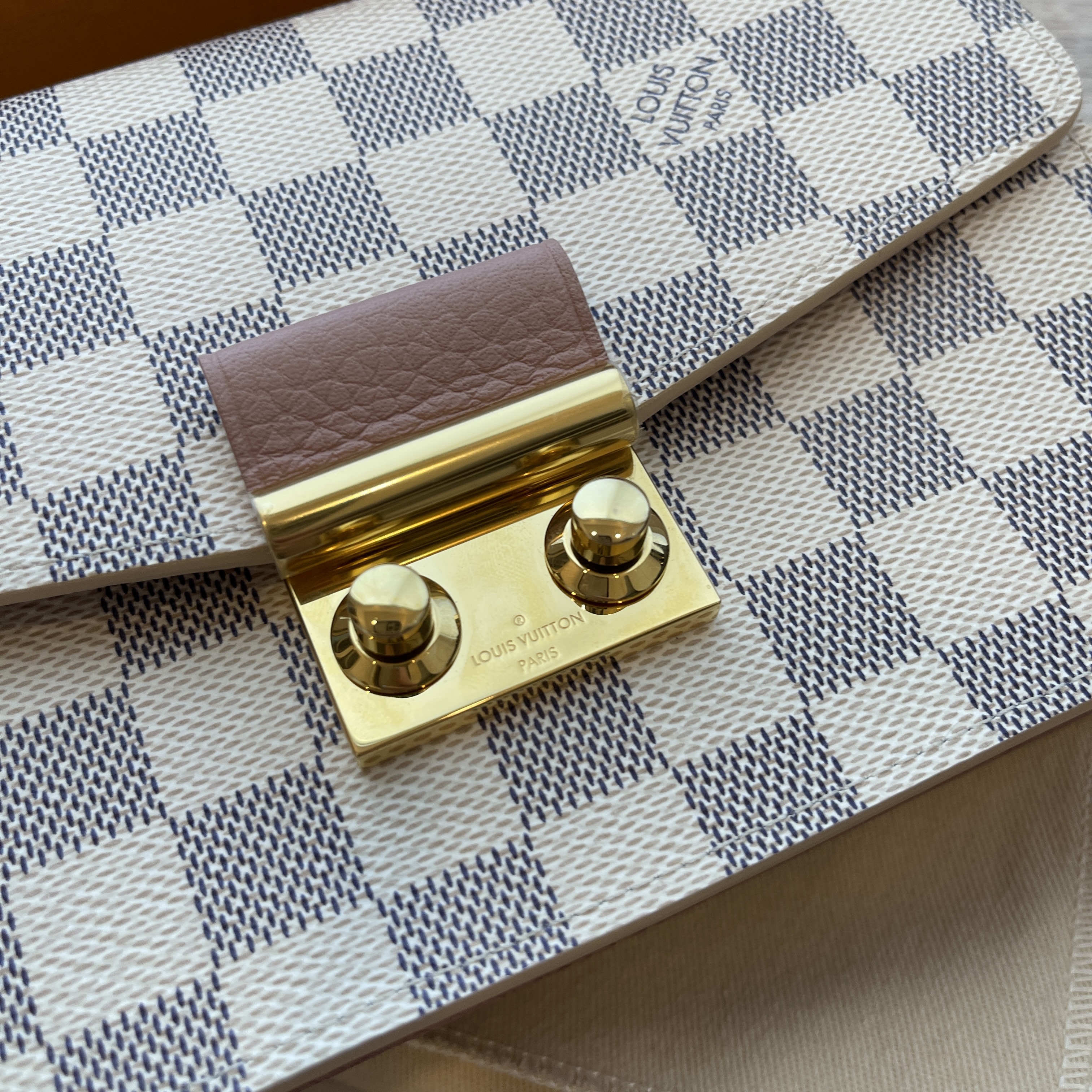 Louis Vuitton Damier Azur Croisette Cloth ref.703802 - Joli Closet