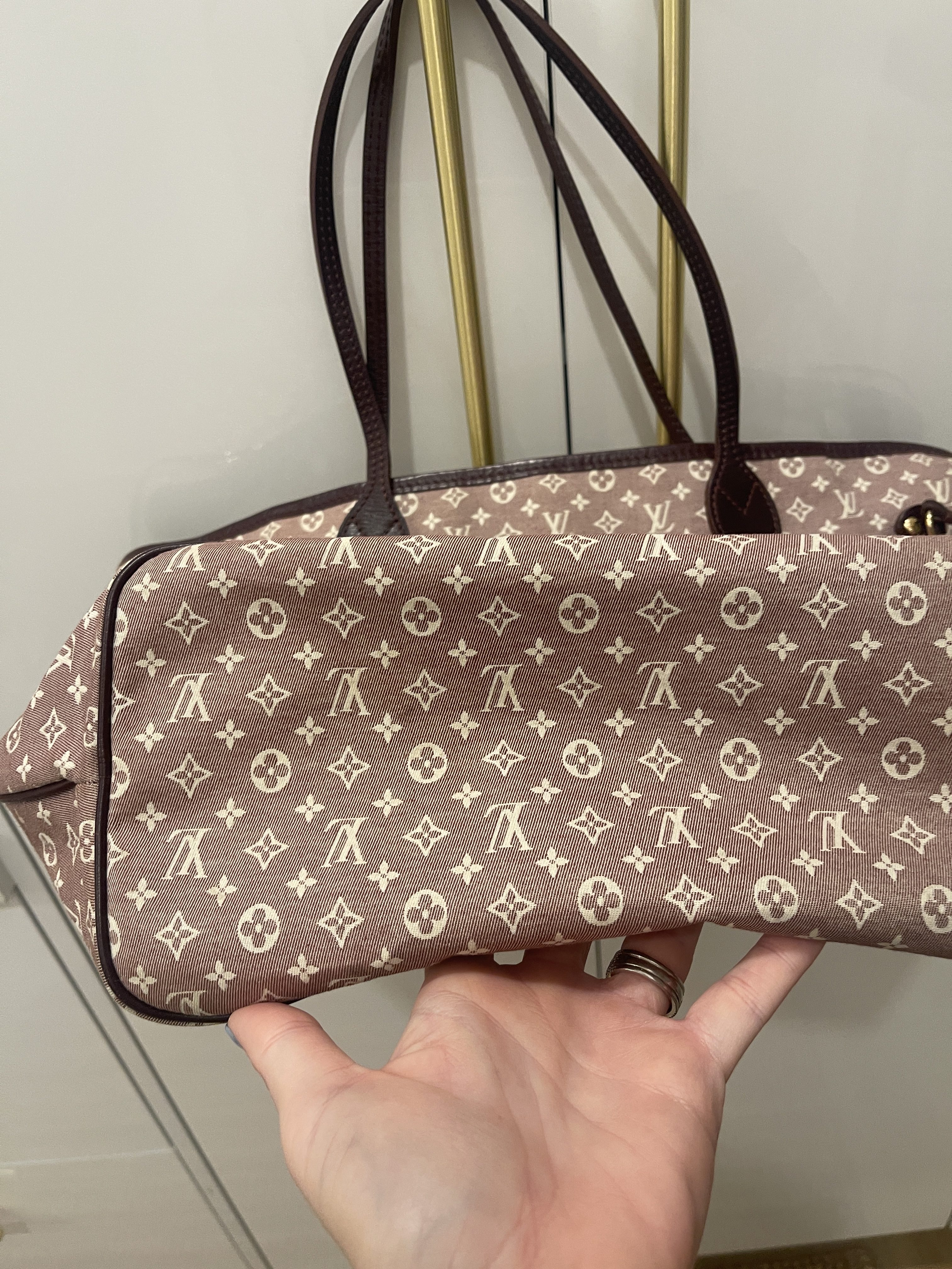 Louis Vuitton Monogram Mini Lin Idylle Neverfull MM - Brown Totes, Handbags  - LOU809461