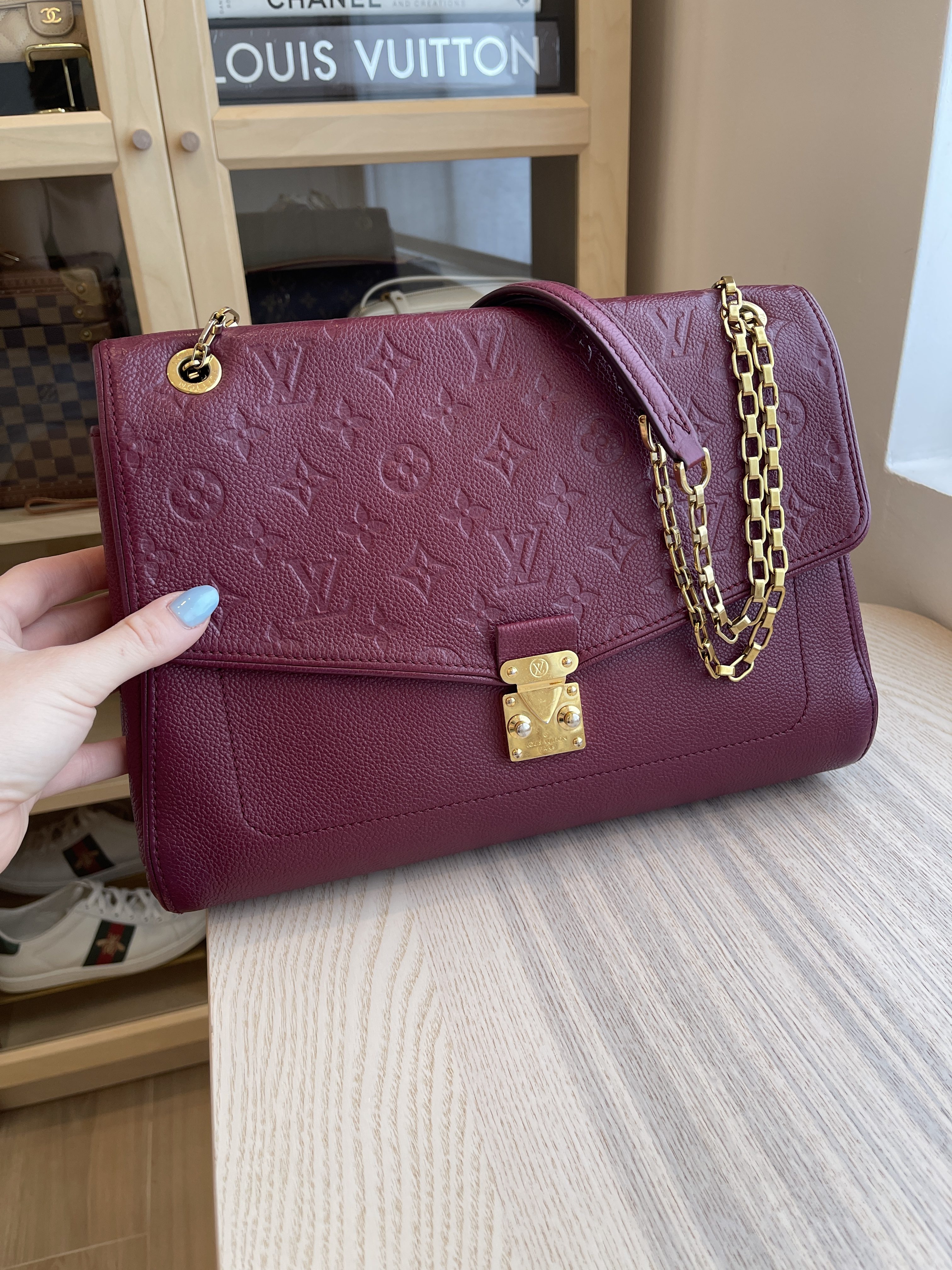 Louis Vuitton Empreinte Saint Germain MM - Purple Shoulder Bags, Handbags -  LOU342641