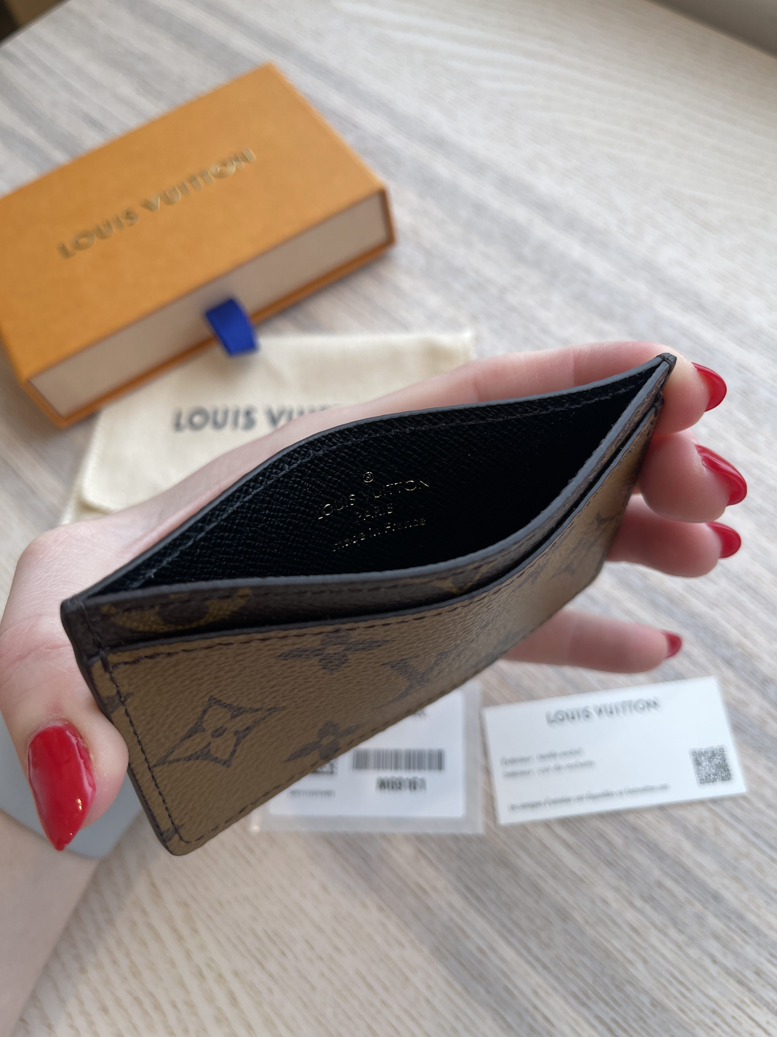 Louis Vuitton® Vendôme Card Holder Monogram Monogram Reverse. Size in 2023
