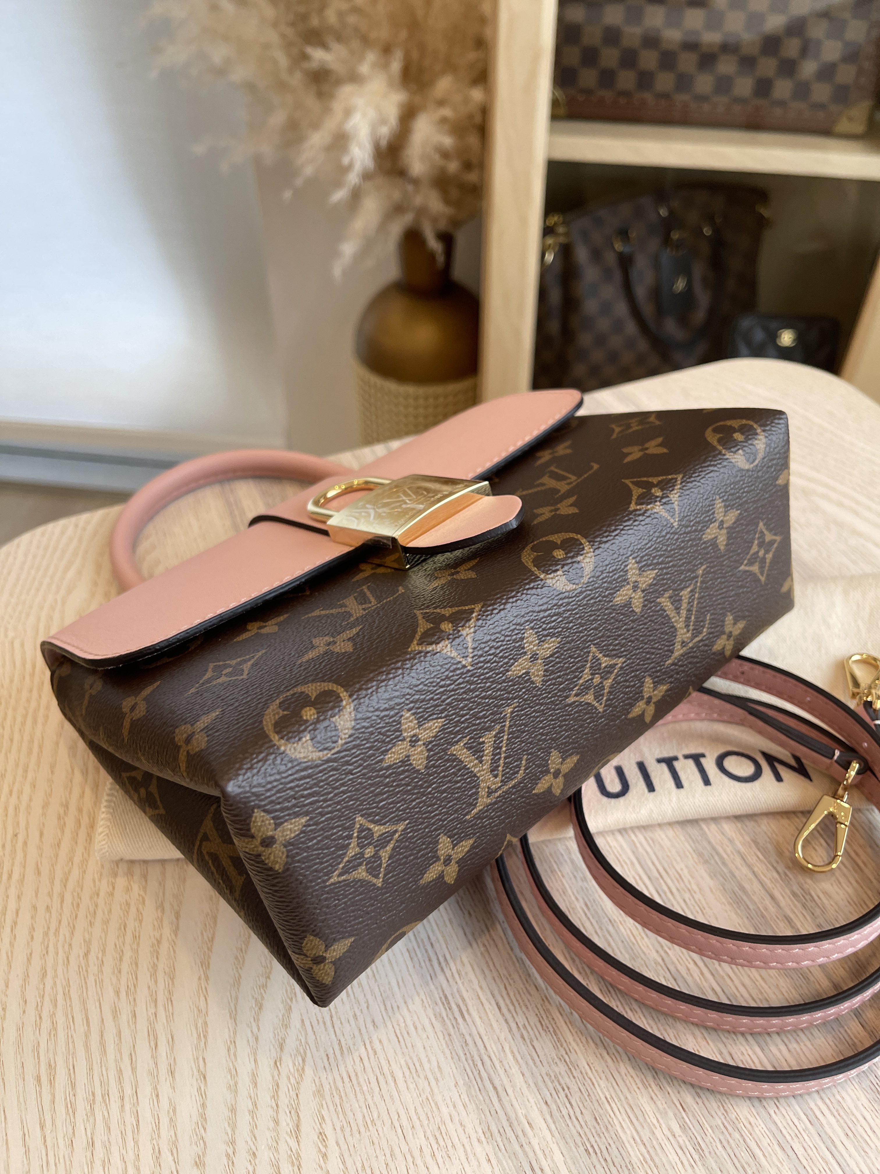 Louis Vuitton Locky Monogram BB Rose Poudre in Coated Canvas/Leather with  Gold-tone - US