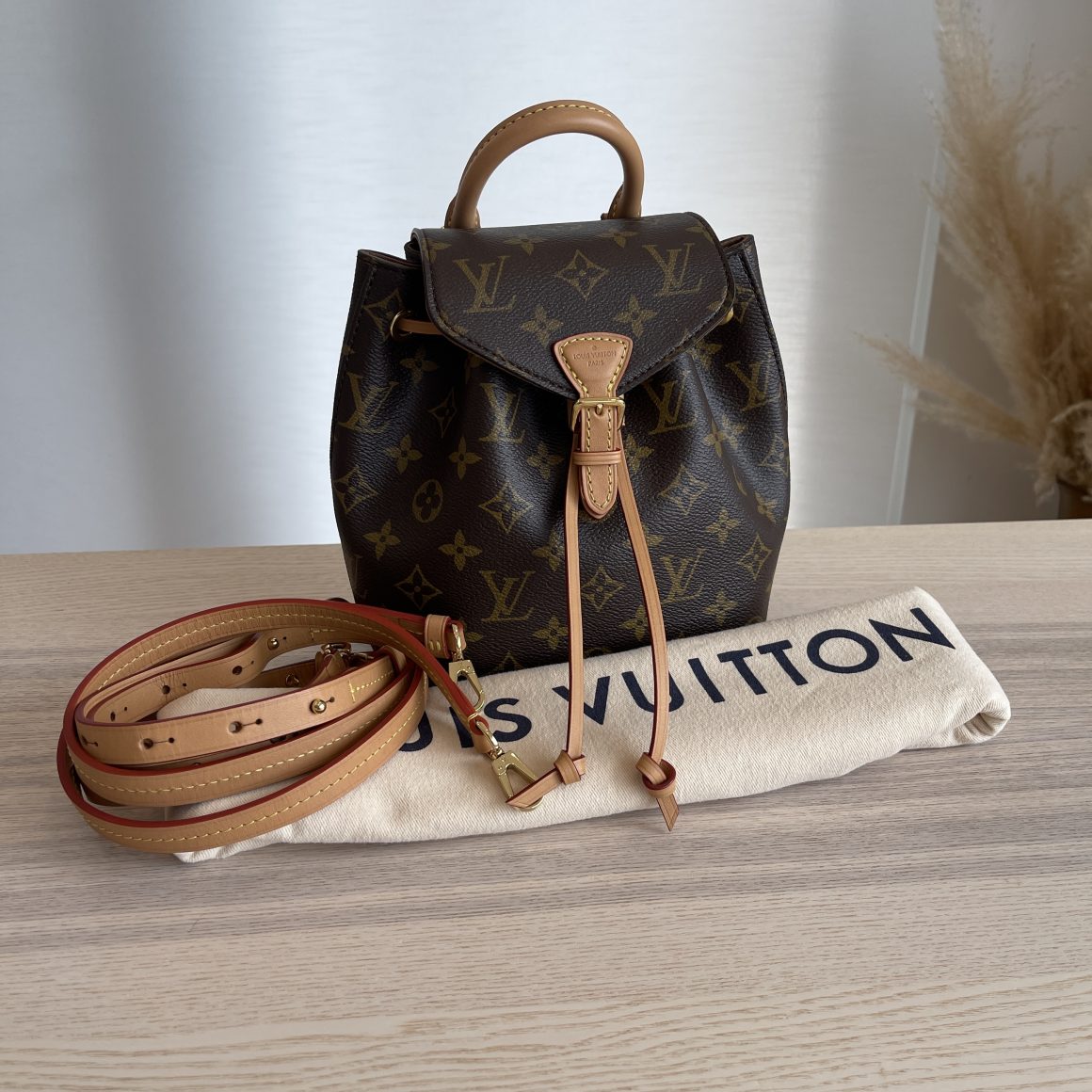 Shop Louis Vuitton Montsouris bb (M45516) by lifeisfun