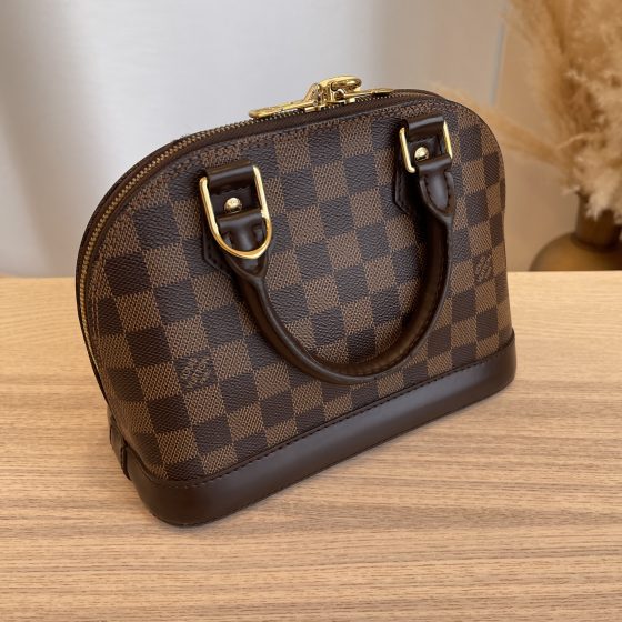 NEW LOUIS VUITTON Damier Ebene Alma BB –