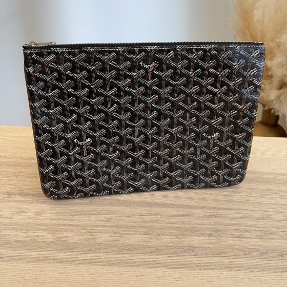 Goyard Goyardine Senat Pochette MM Black