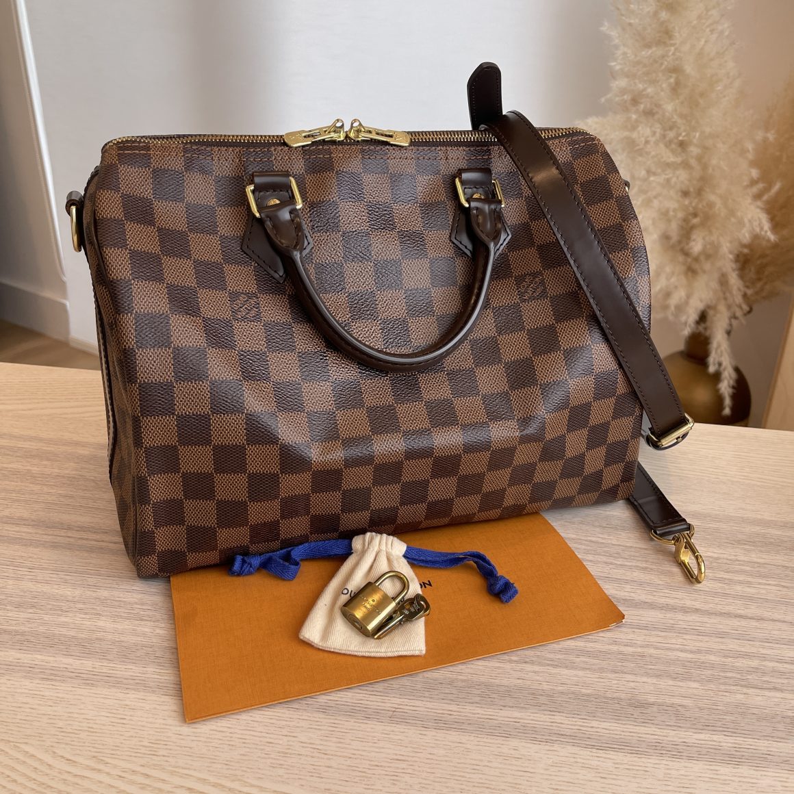 RECEIPT 2022 Louis Vuitton Monogram Bandouliere Speedy 30 STRAP