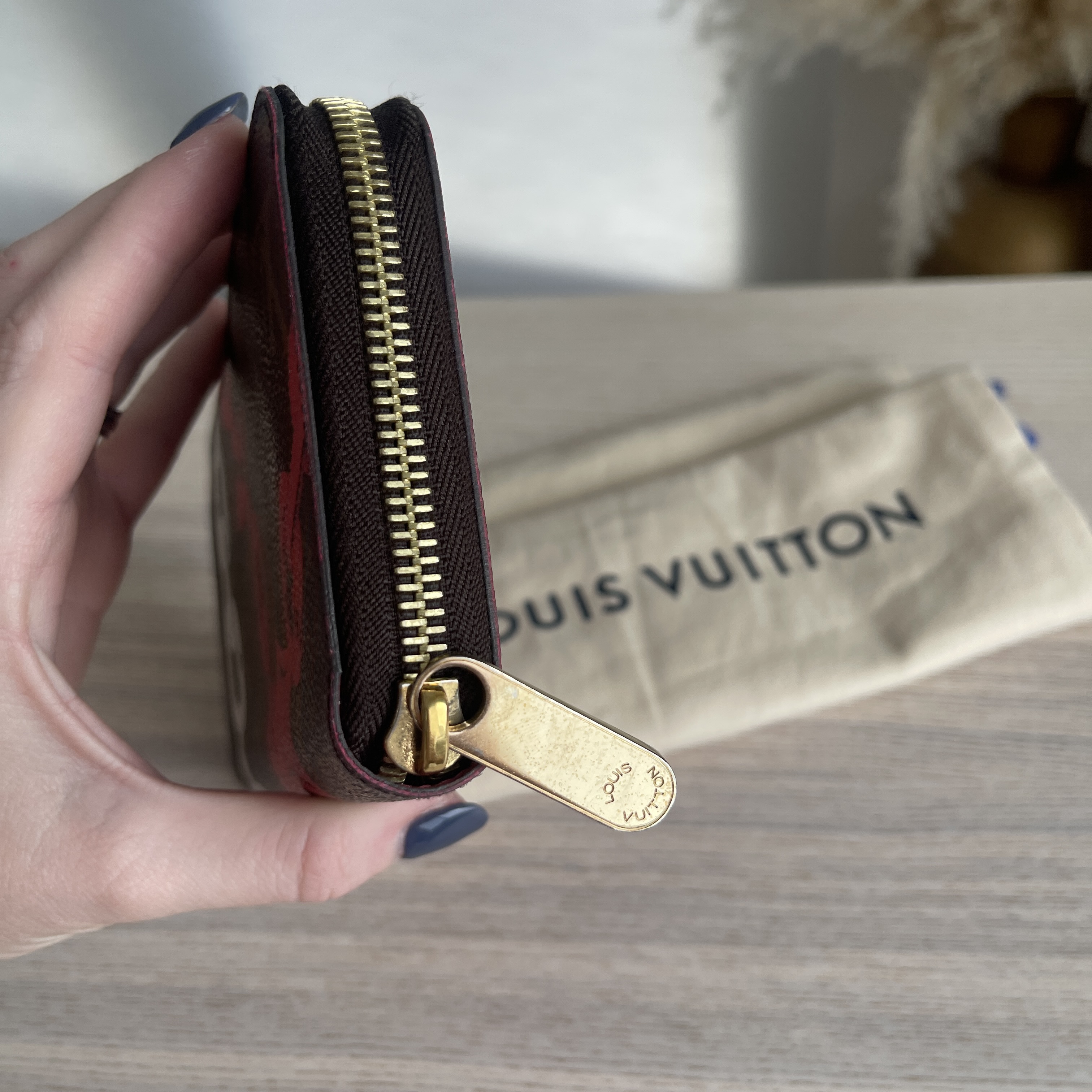 Louis Vuitton Limited Edition Monogram Canvas Chain Flower Zippy Wallet -  Yoogi's Closet