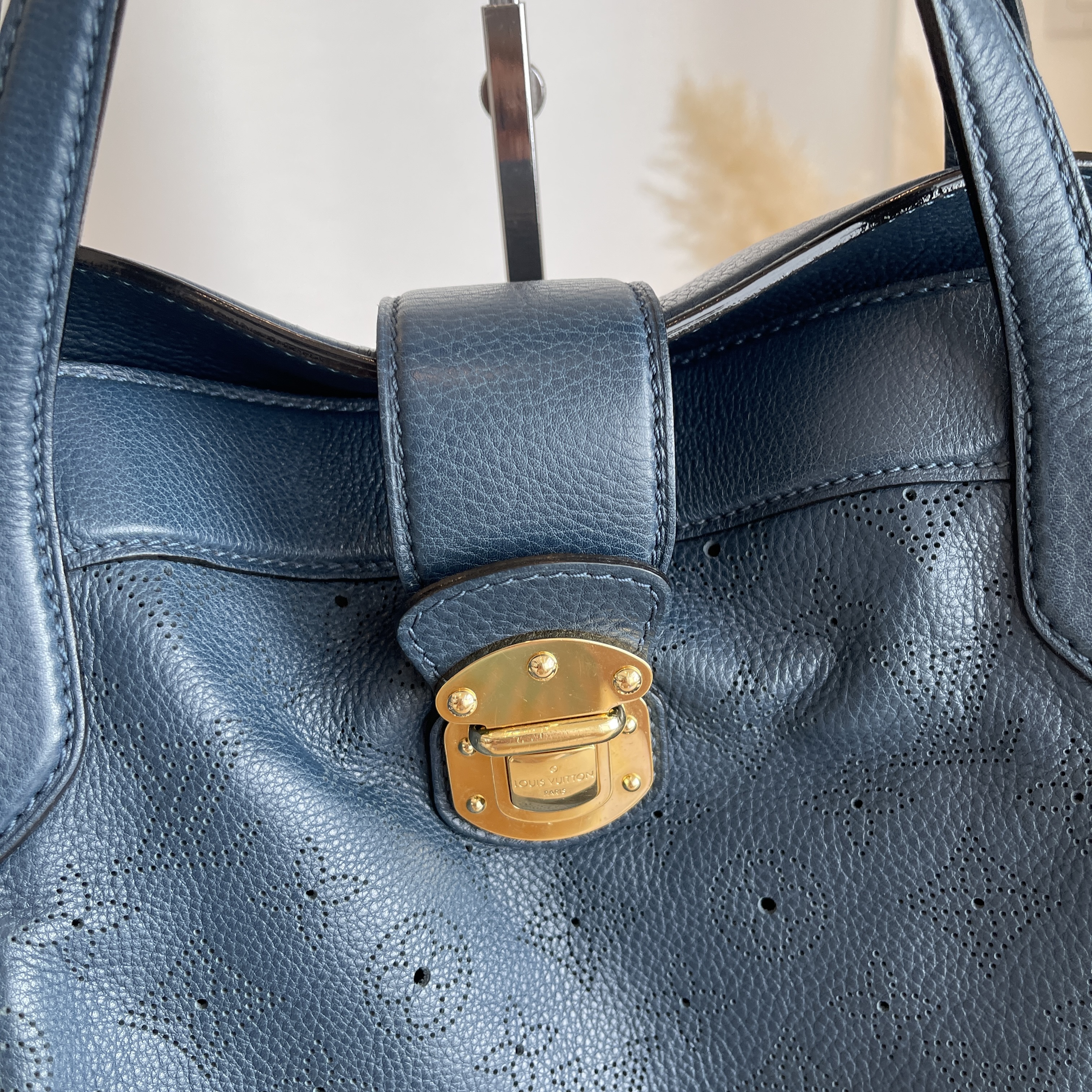Louis Vuitton Taupe Monogram Mahina Leather Cirrus PM Bag