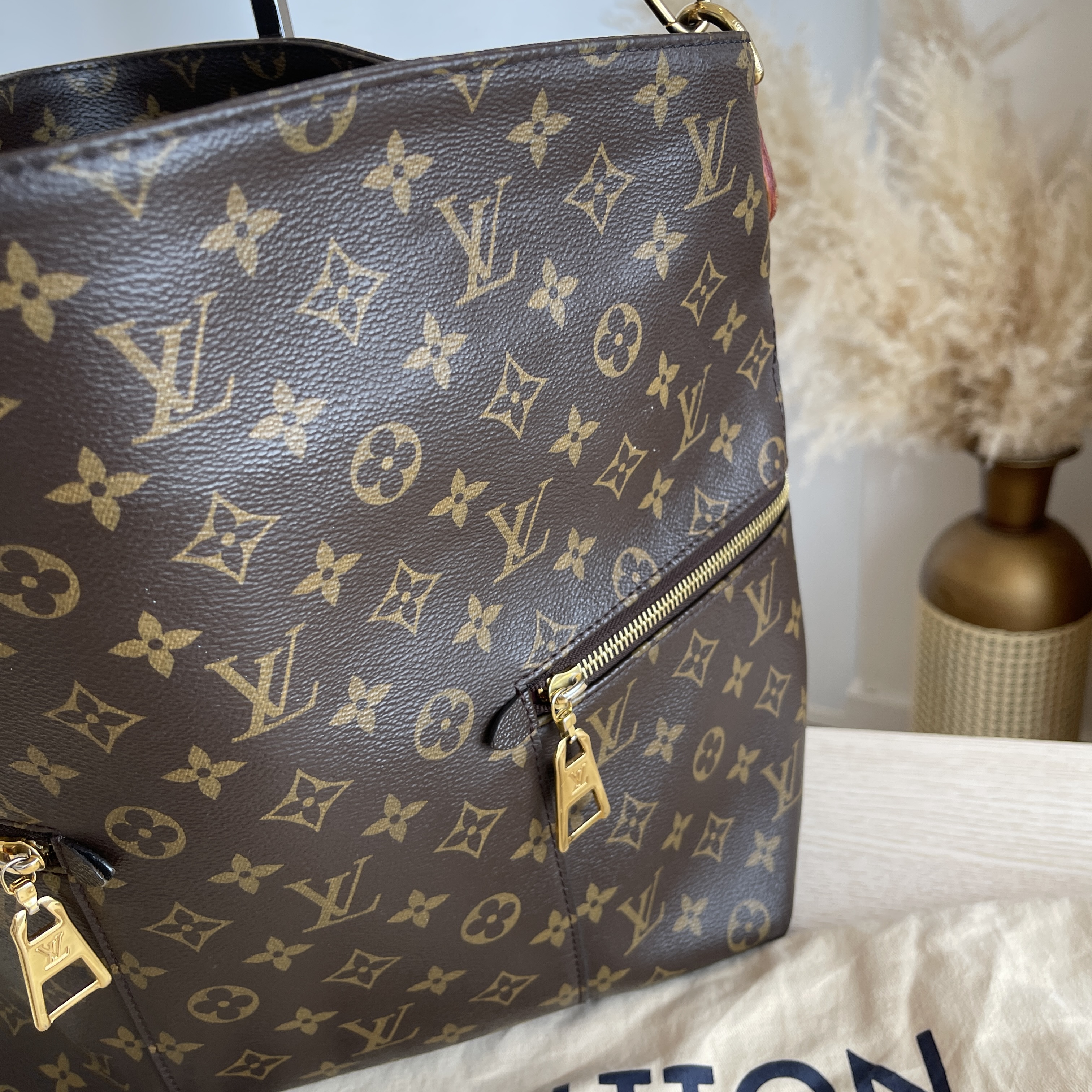 Louis Vuitton Melie Handbag Monogram Canvas For Sale at 1stDibs
