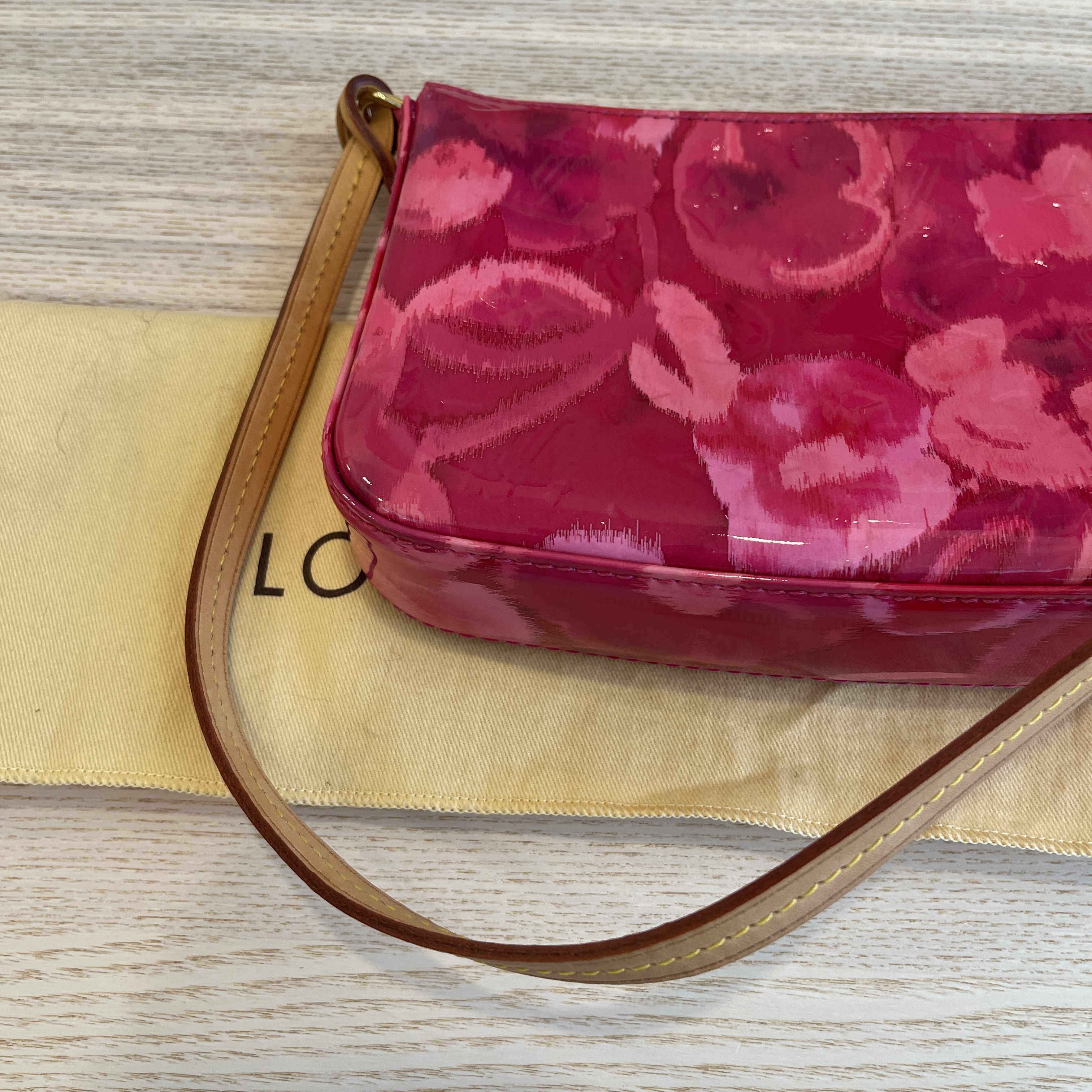 Louis Vuitton Monogram Rose Indien Vernis Ikat Cosmetic pouch Louis Vuitton