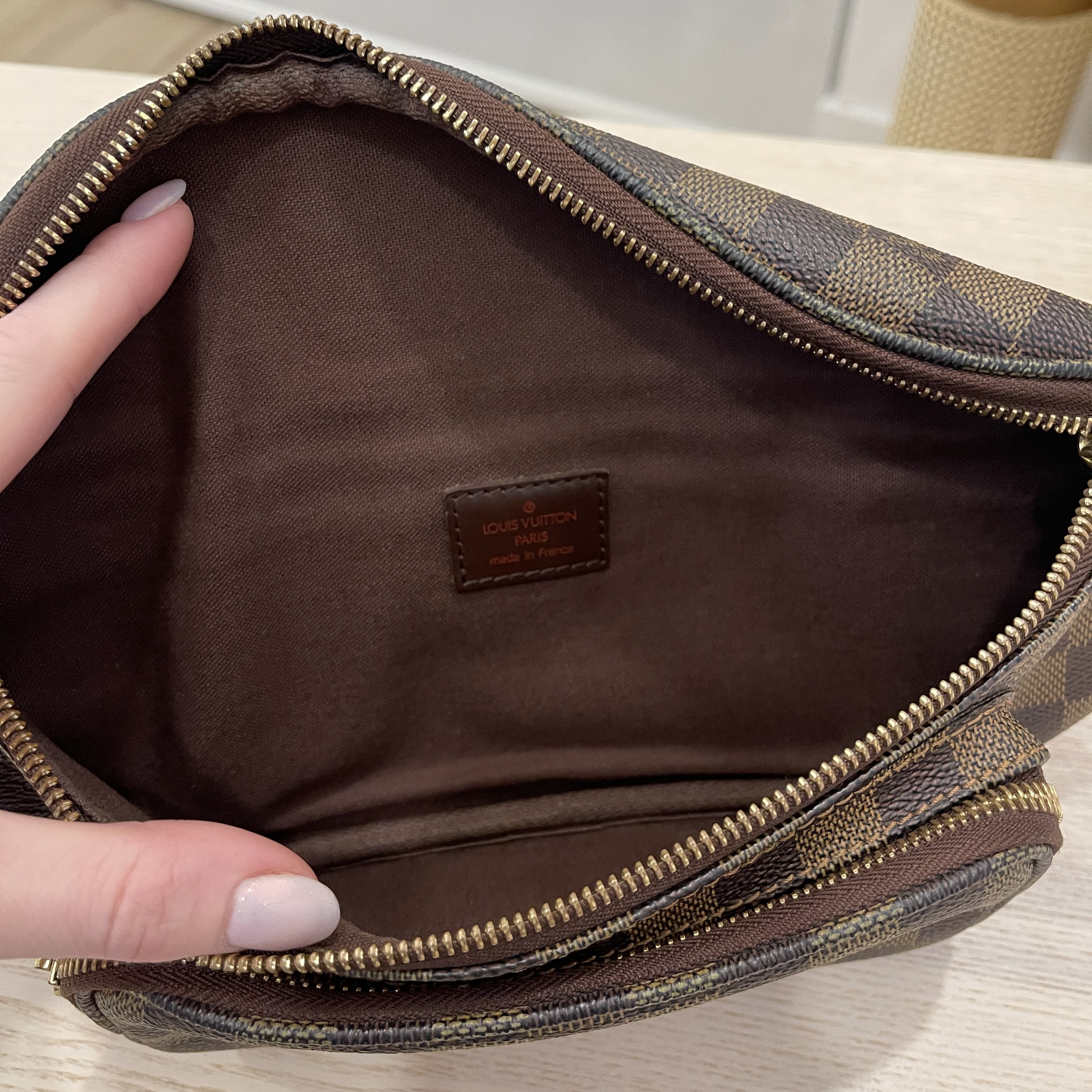 Louis Vuitton Damier Ebene Melville Bum Bag - Brown Waist Bags, Handbags -  LOU664034