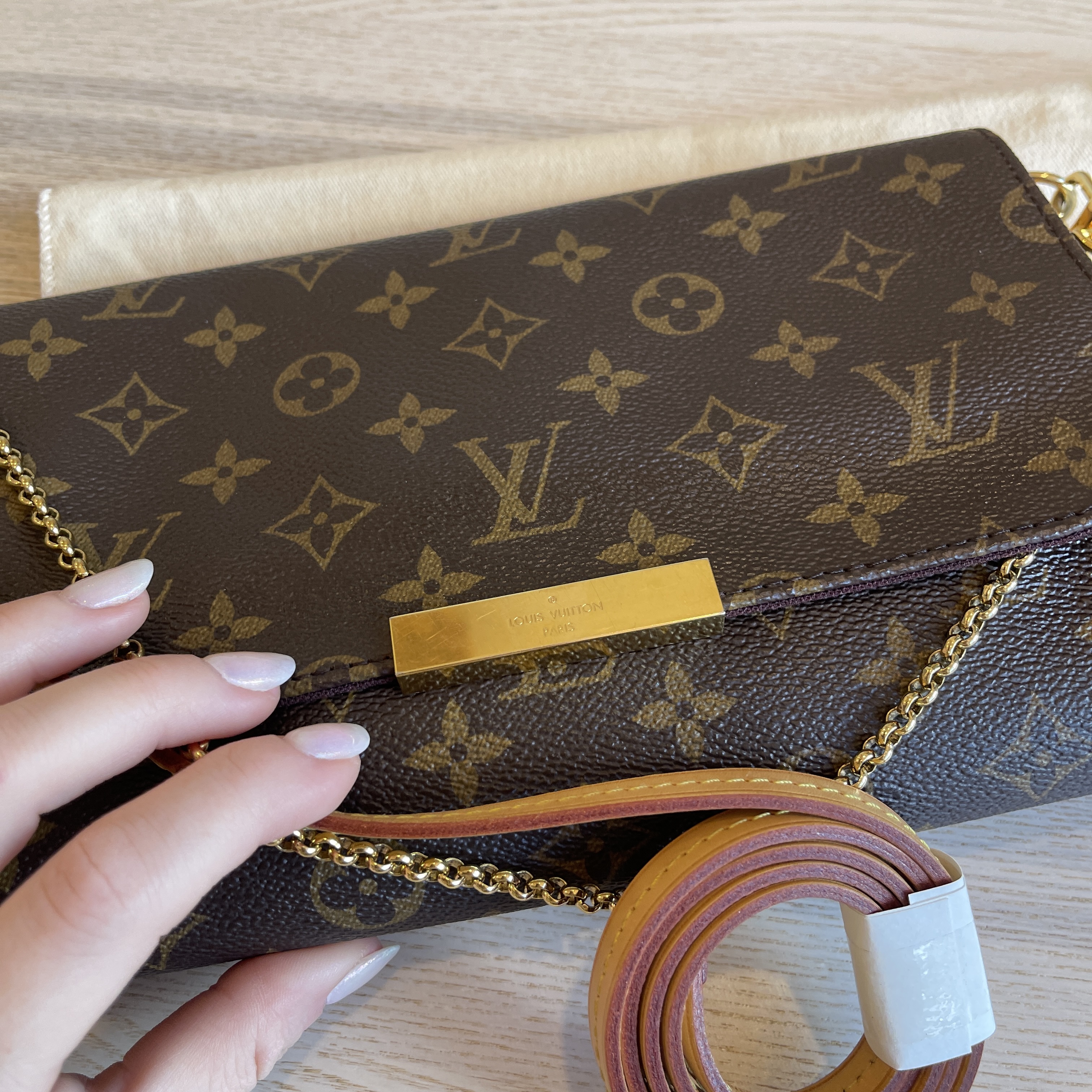 Louis Vuitton Favorite MM -vs- Felicie Chain Wallet