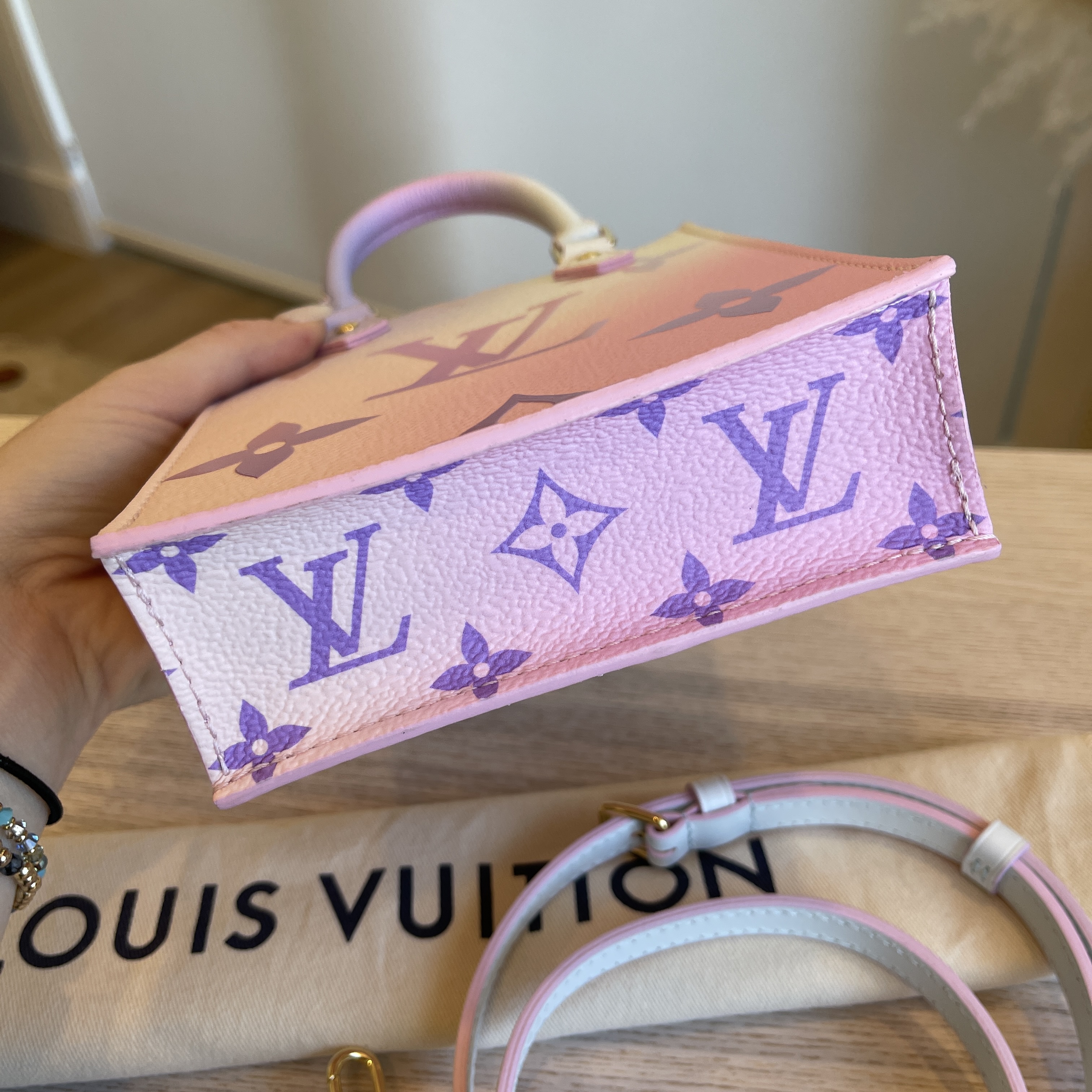 Louis Vuitton Papillon Handbag Spring in the City Monogram Giant