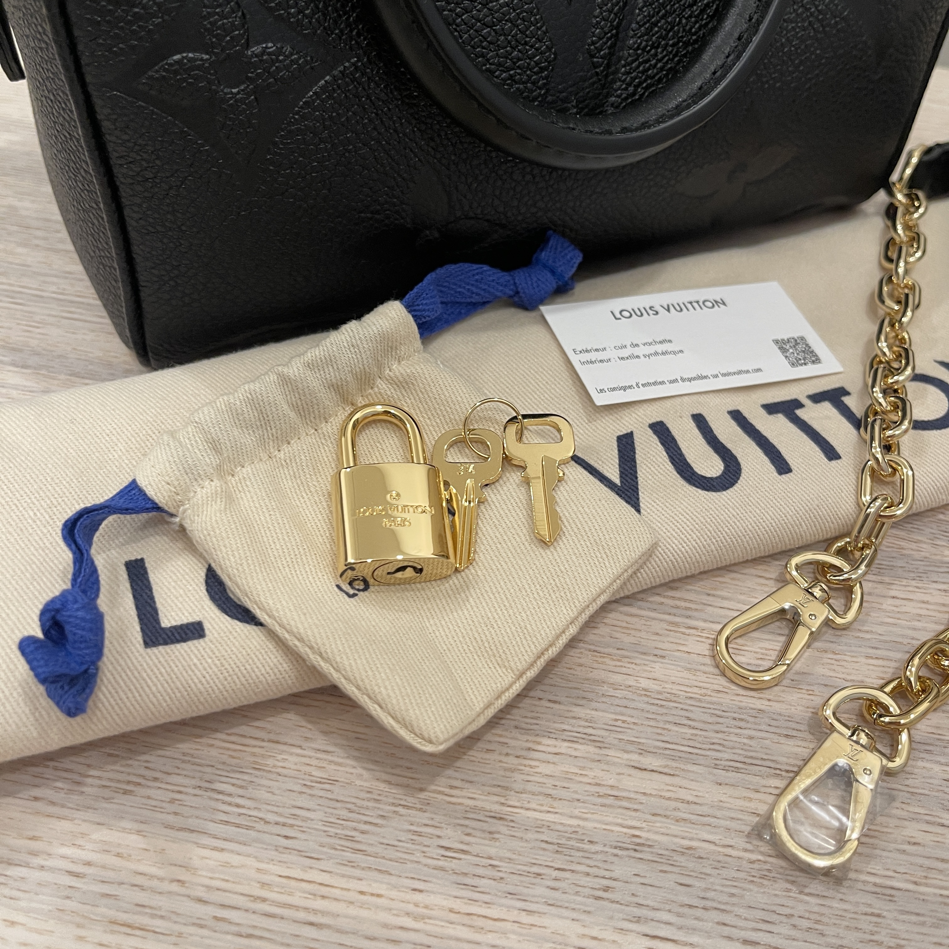 SOLD - LV Speedy Bandoulière 20 Black Monogram Empreinte Leather  (NFC)_Louis Vuitton_BRANDS_MILAN CLASSIC Luxury Trade Company Since 2007