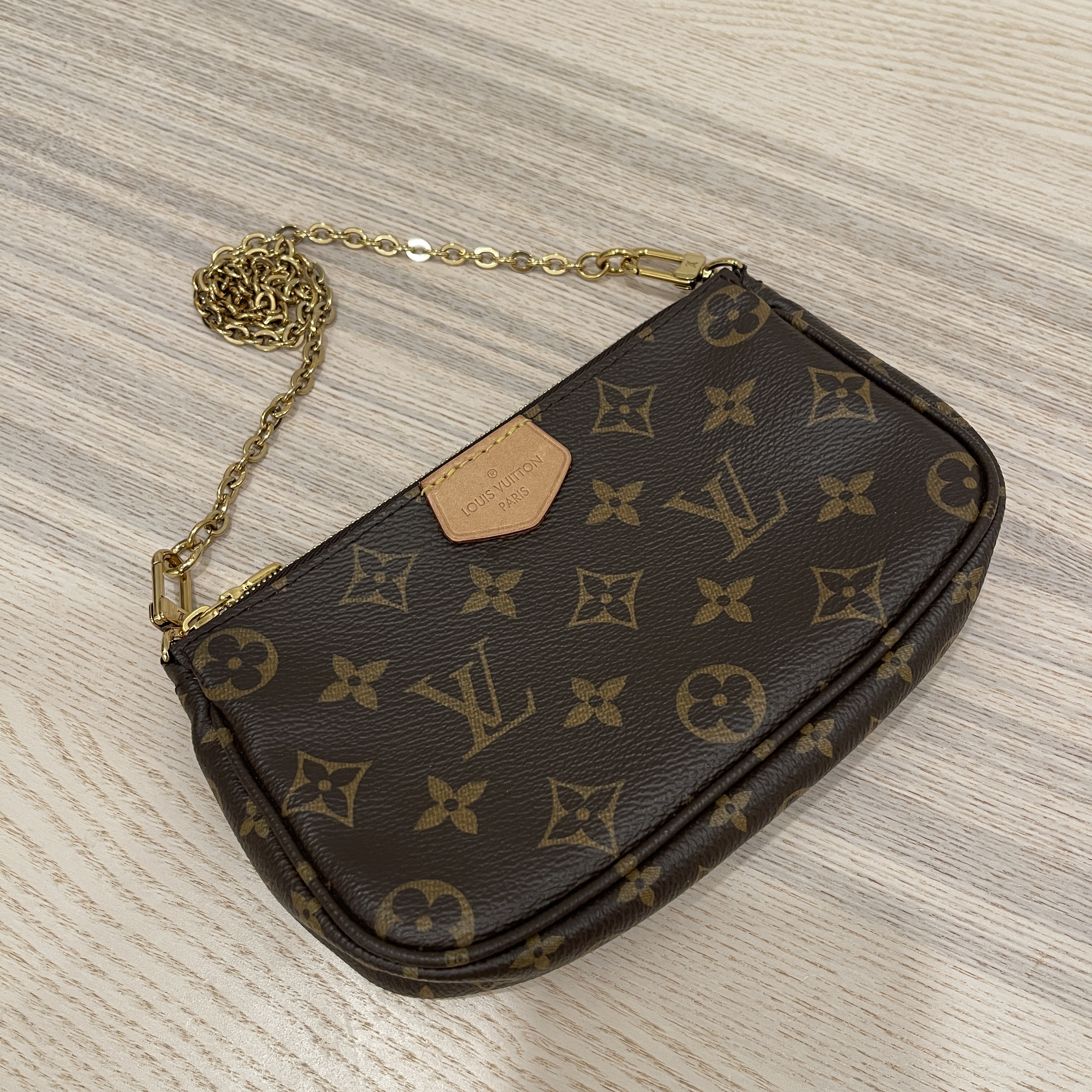 Louis Vuitton, Bags, Louis Vuitton Mini Pochette With Lv Crossbody Strap