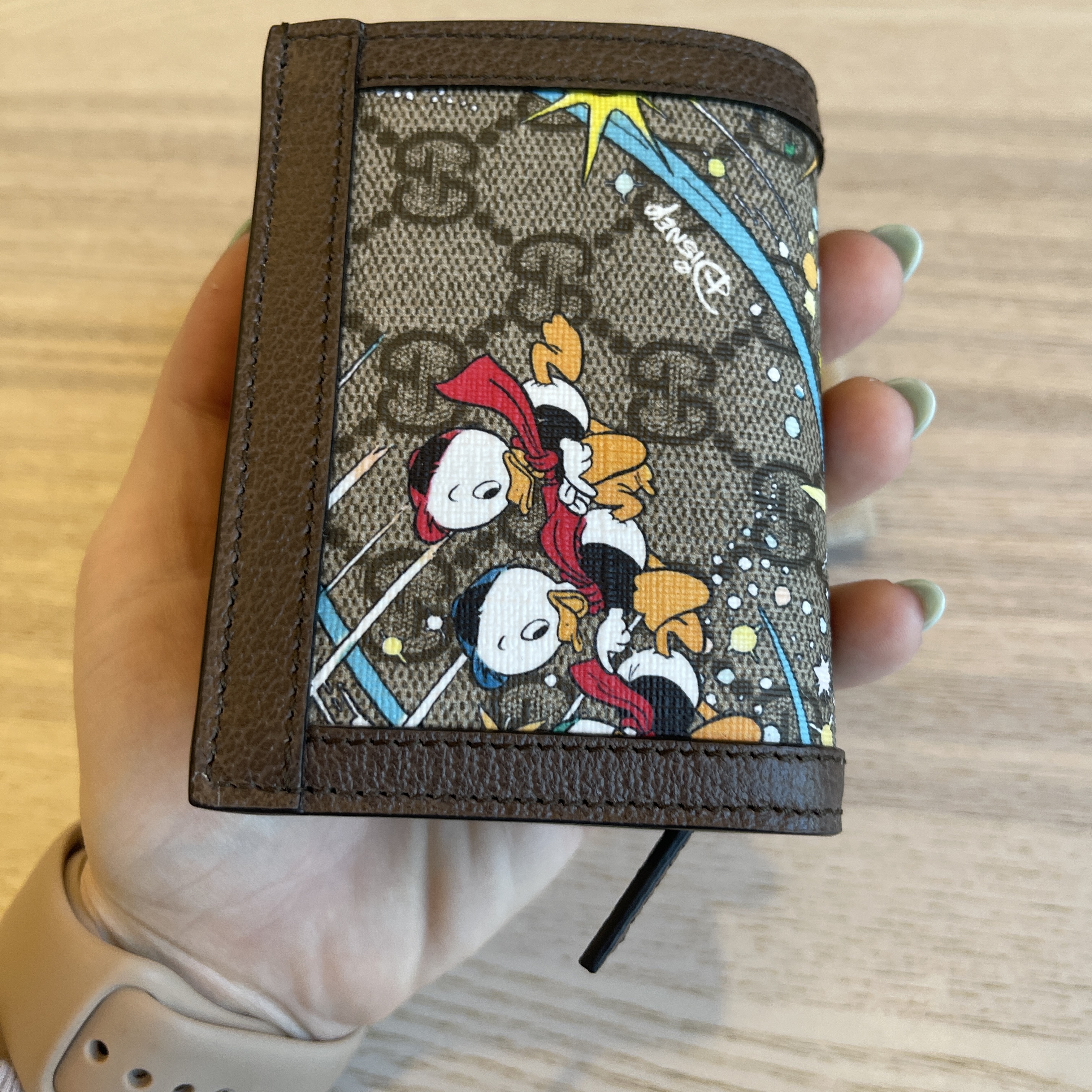 Disney x gucci card case online wallet