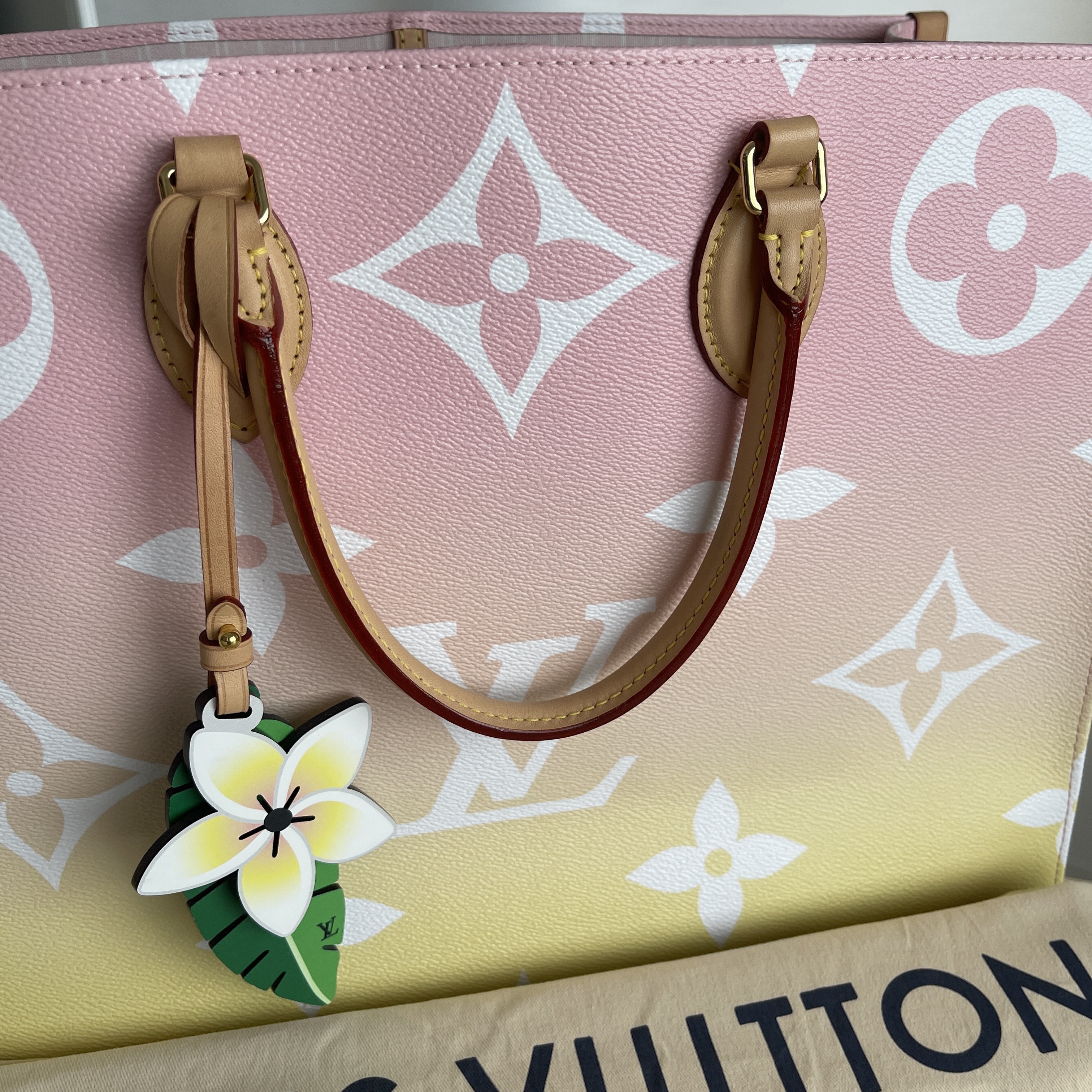 Louis Vuitton Monogram Giant By The Pool Onthego GM Light Pink