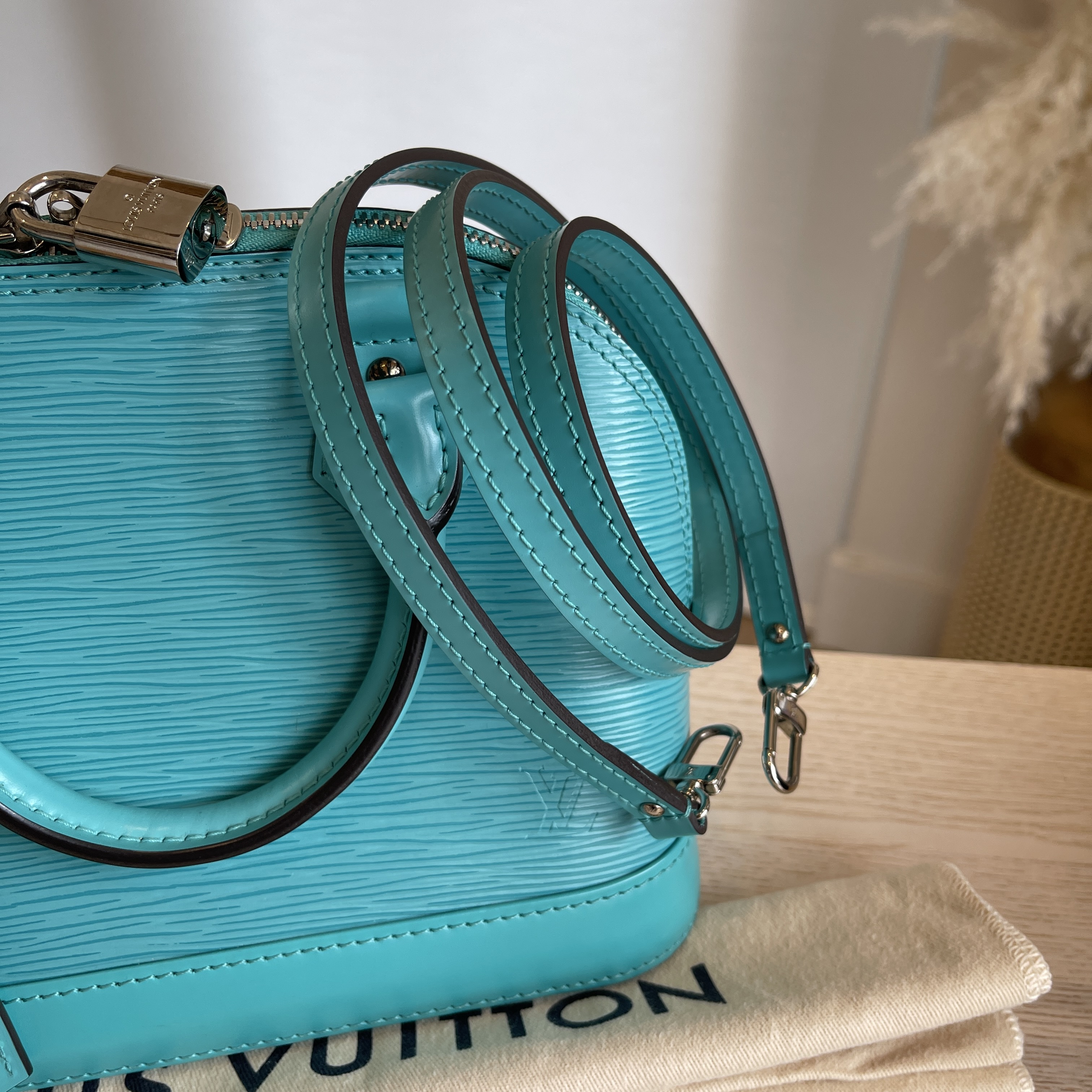 Louis Vuitton Alma BB Turquoise - THE PURSE AFFAIR