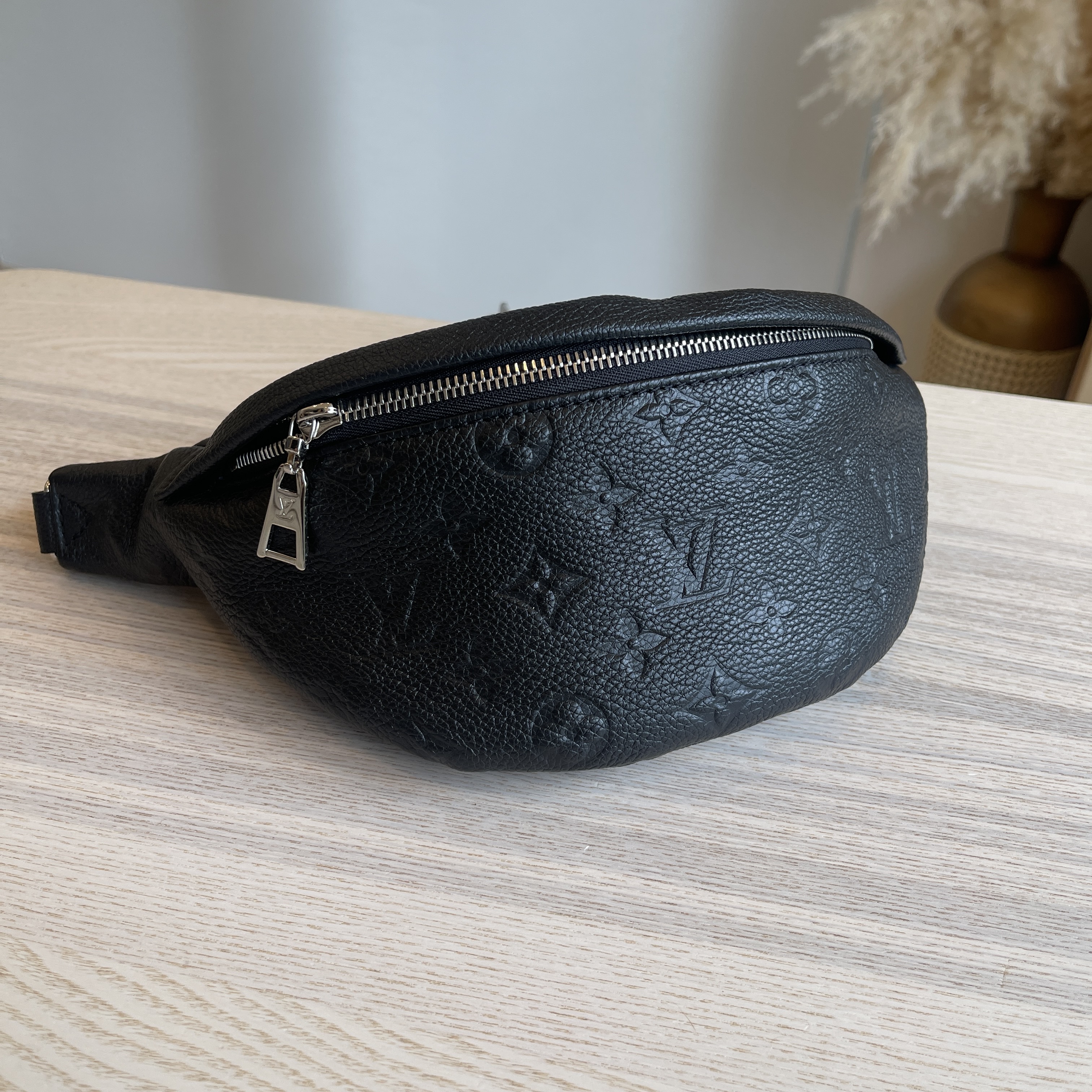 Louis Vuitton Black Empreinte Leather Monogram Bumbag