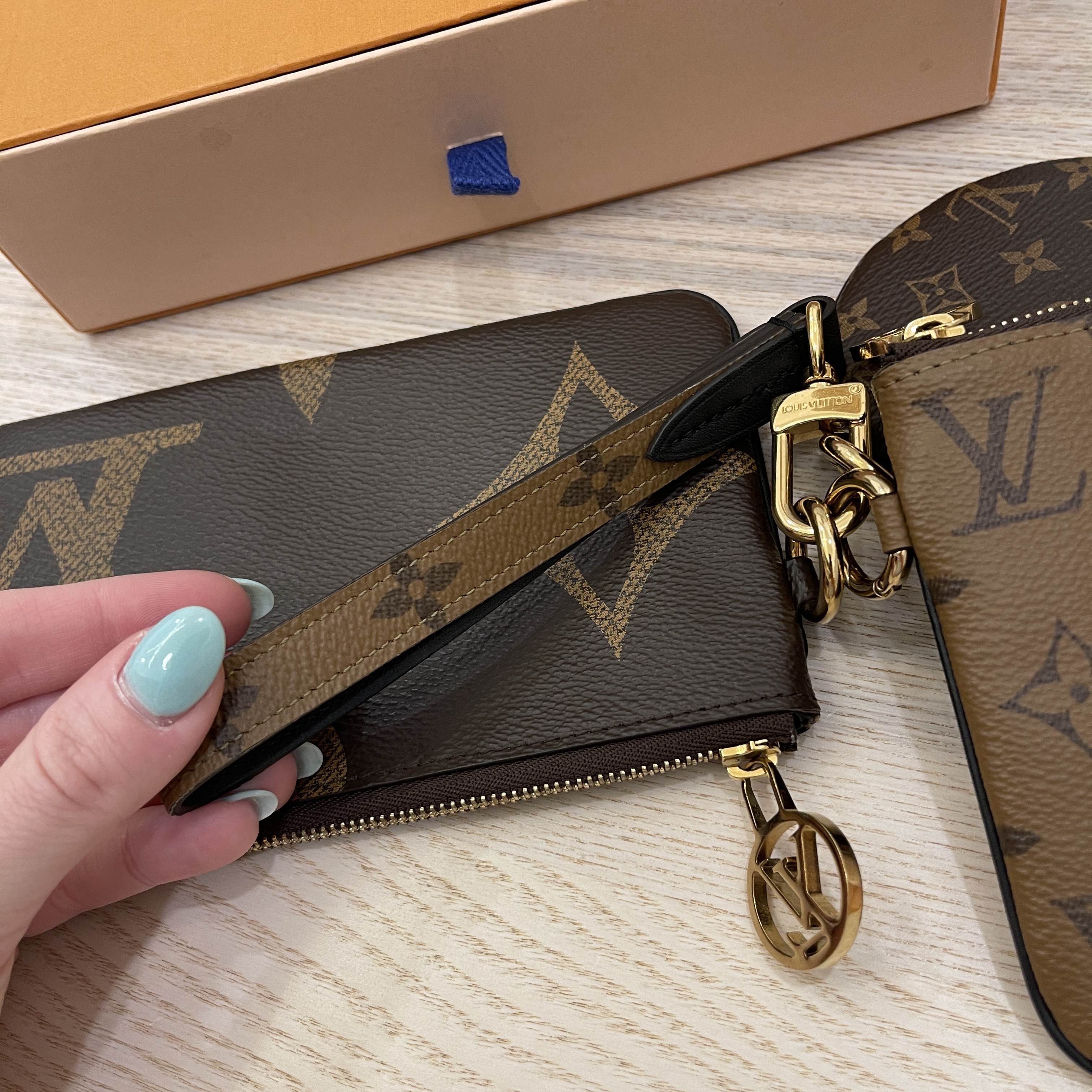 Authentic LV Trio Pouch: Discounted 214188/5