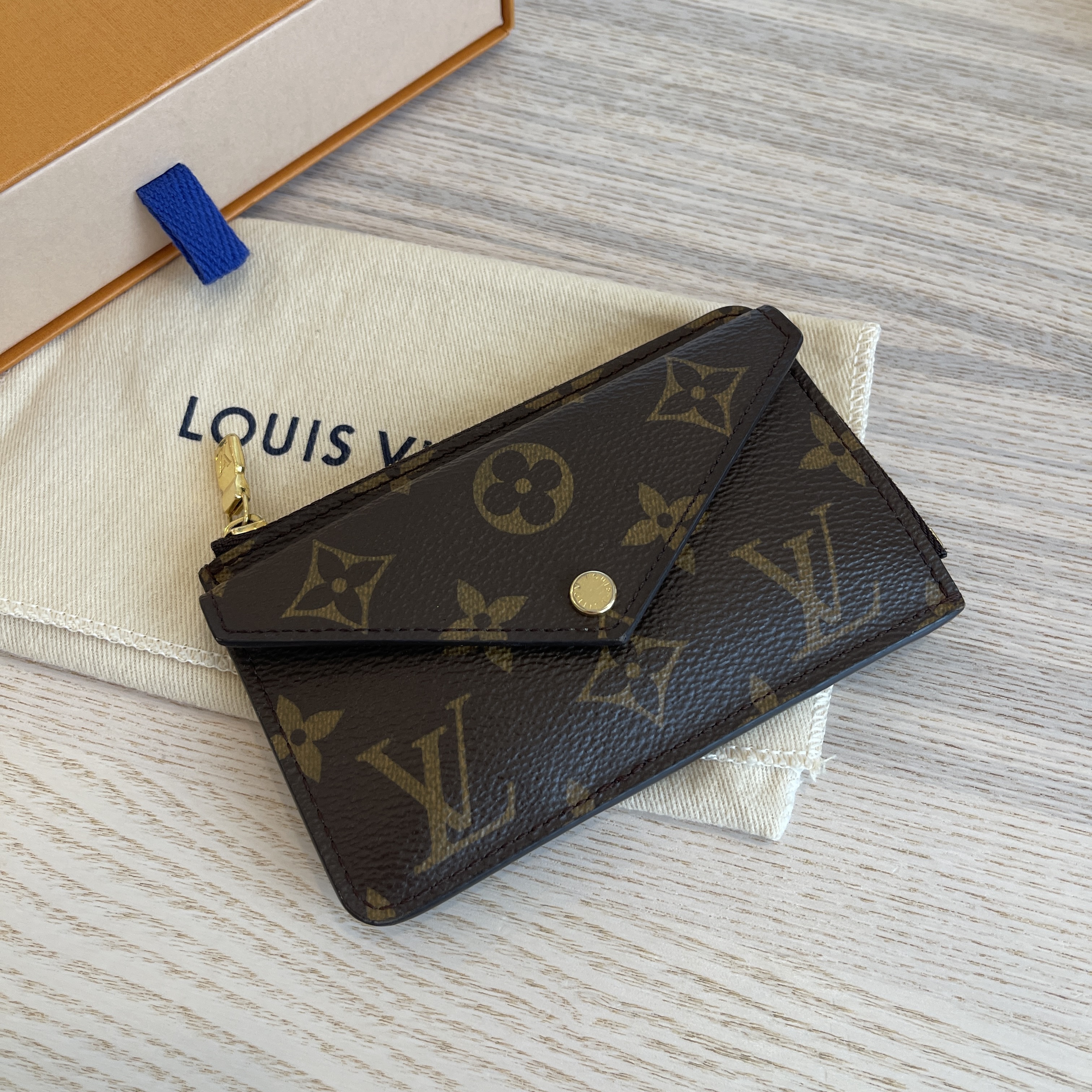NEW AUTHENTIC LOUIS VUITTON CARD HOLDER RECTO VERSO WALLET MONOGRAM SOLD  OUT!
