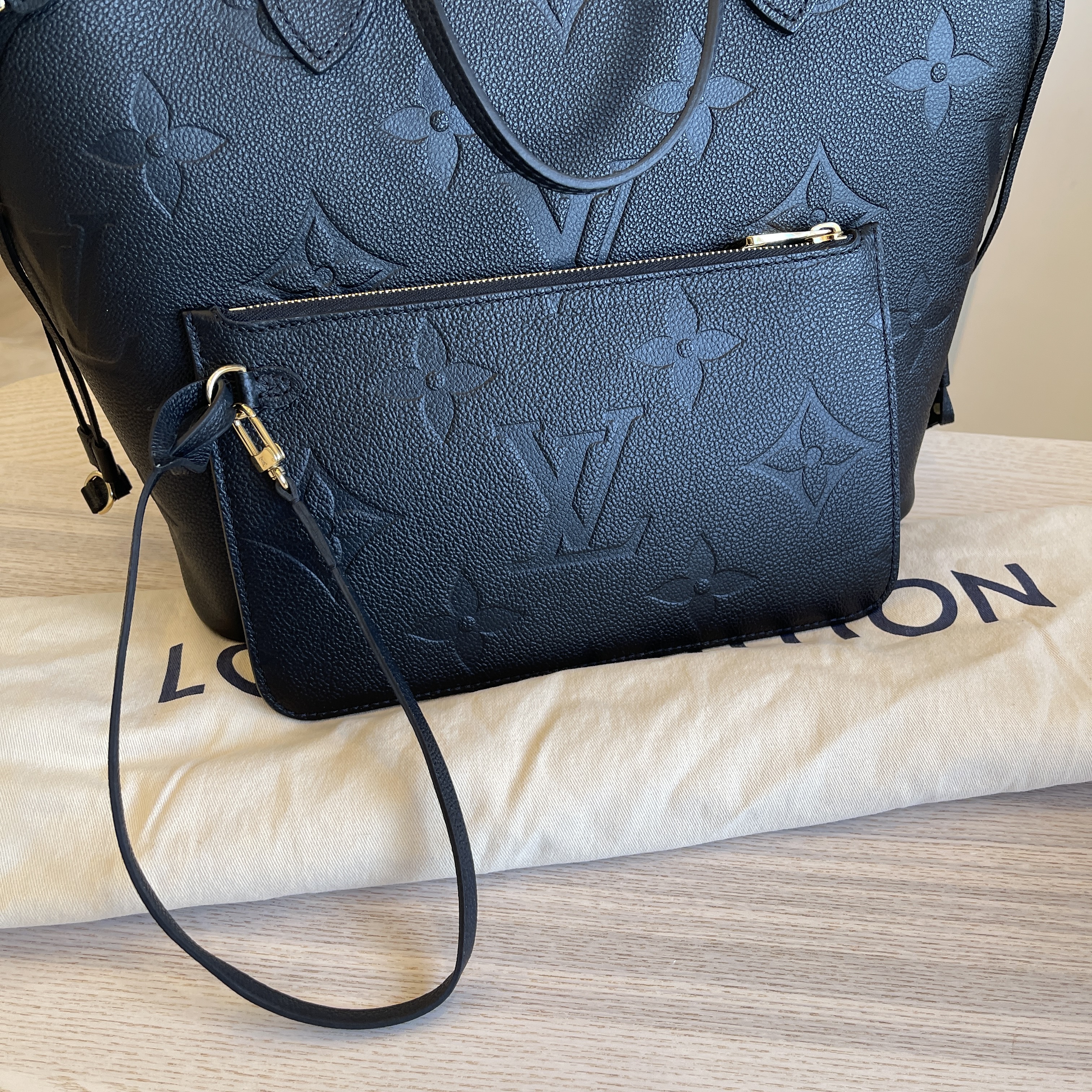 Louis Vuitton 2021 Monogram Empreinte Neverfull MM w/Pouch - Black Totes,  Handbags - LOU530749