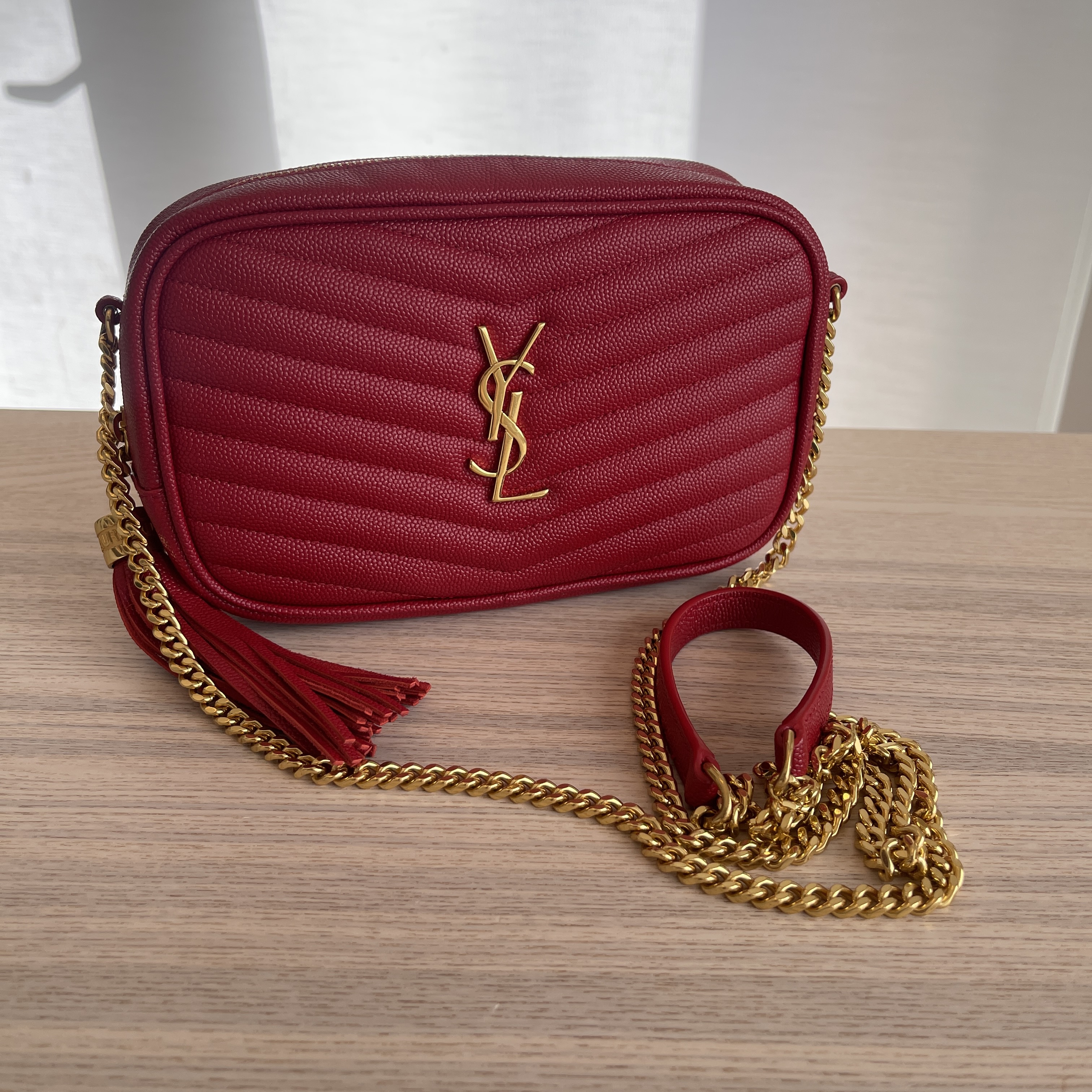 Saint Laurent Lou Camera Bag - Red