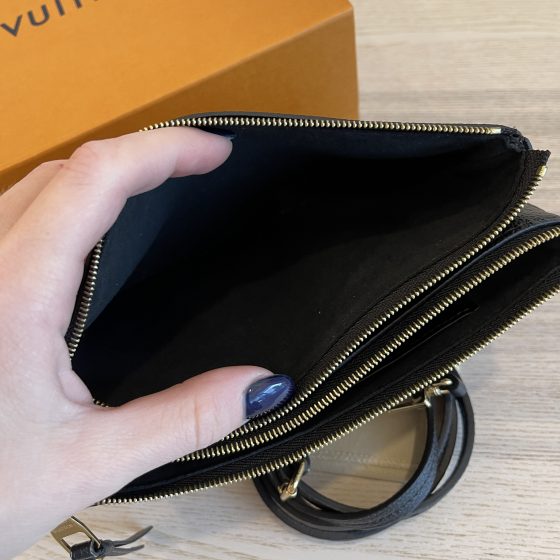Louis Vuitton Monogram Empreinte Pochette Double Zip M68568 Women's  2WAY bag