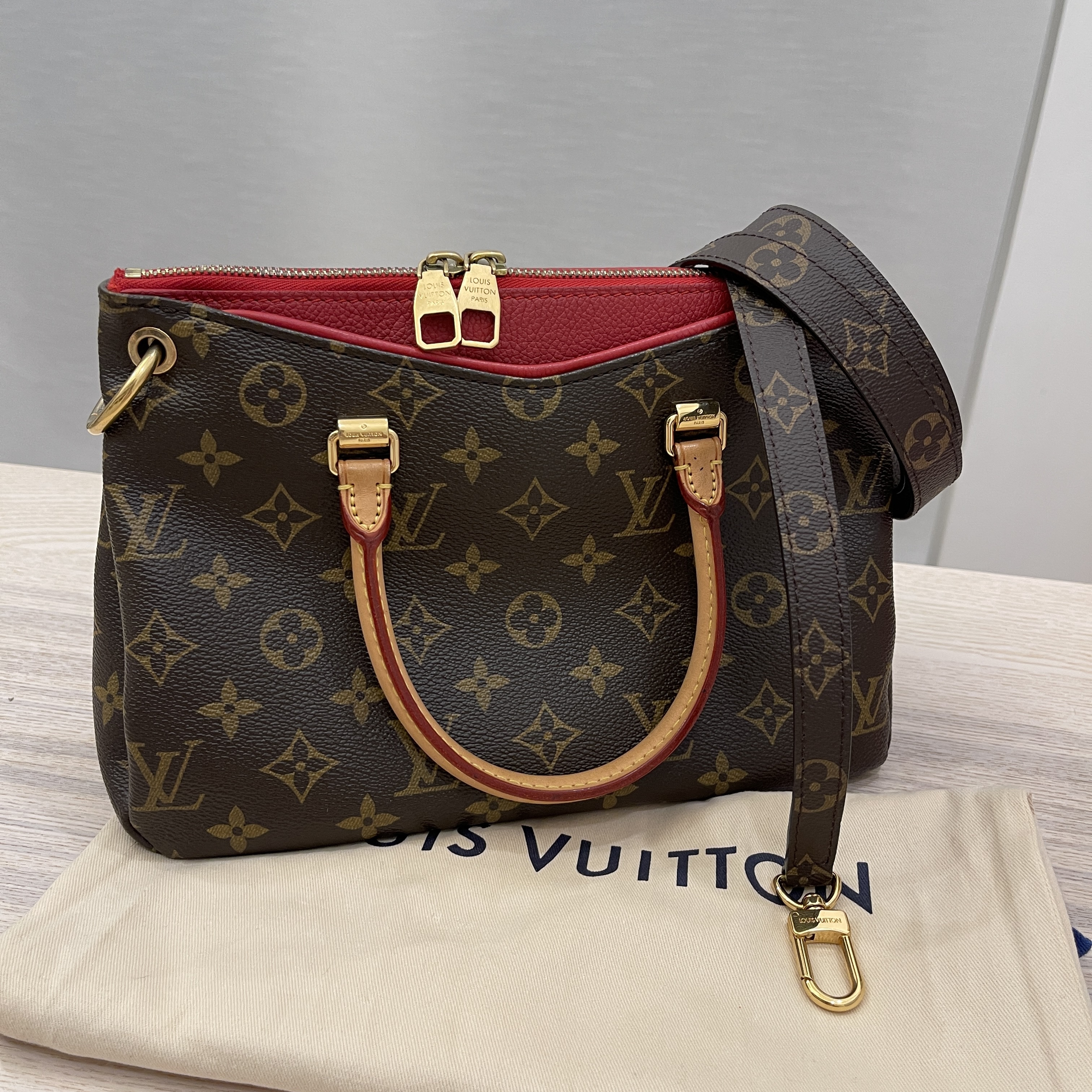 Louis Vuitton Pallas BB Cerise Monogram Bag, Luxury, Bags