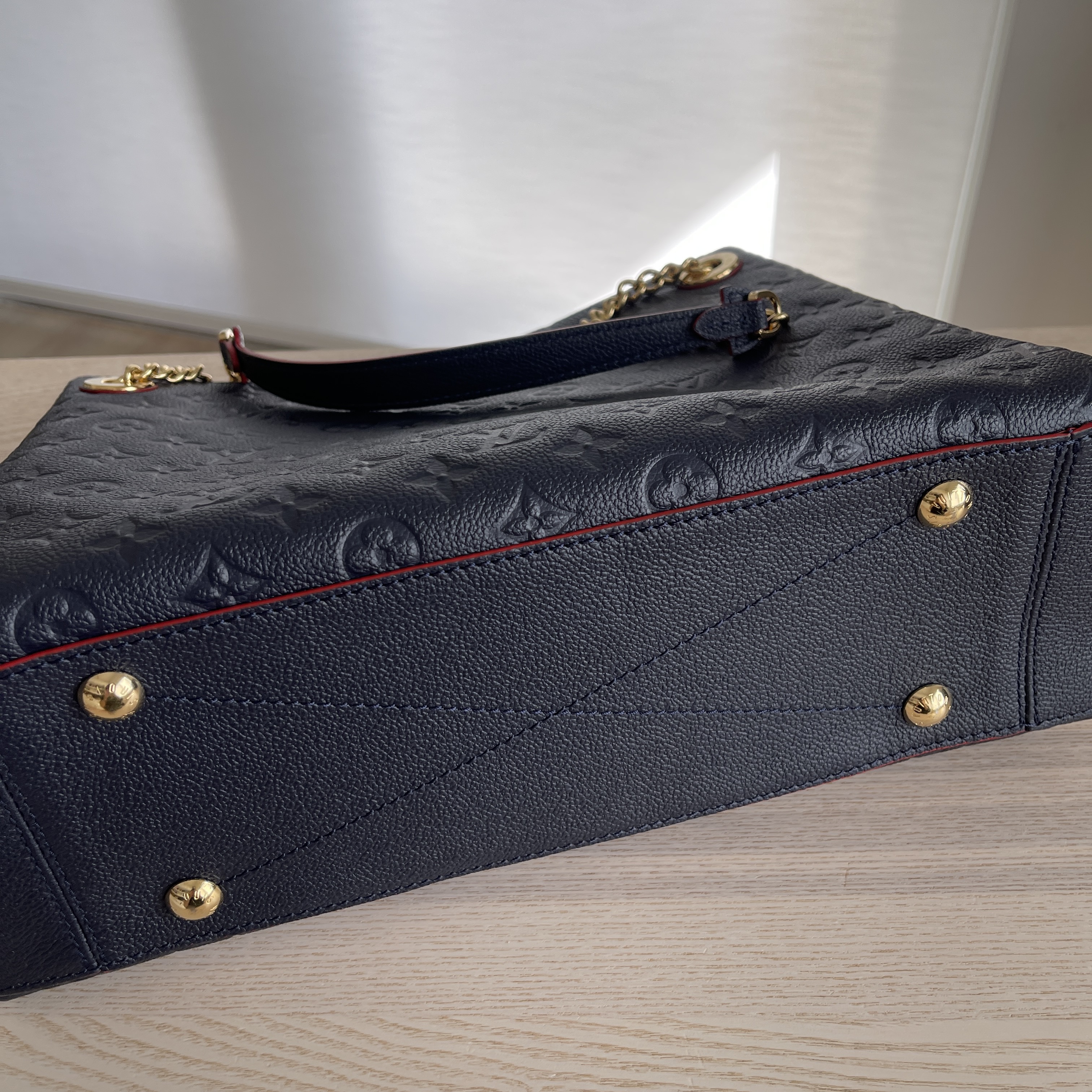 Louis Vuitton Marine Rouge Monogram Empreinte Leather Surene BB Bag Louis  Vuitton