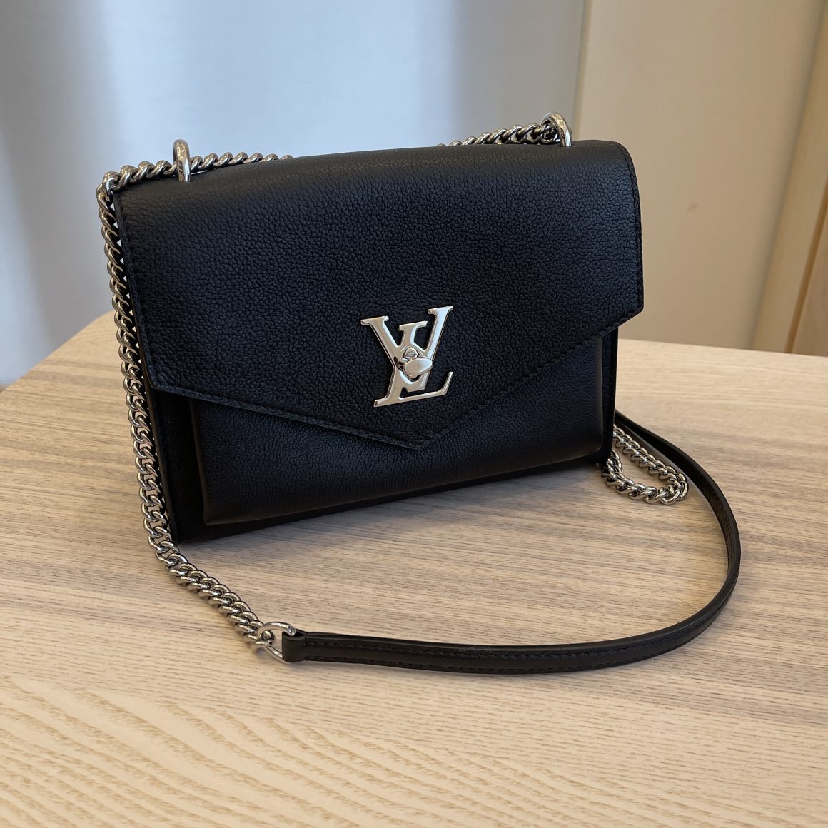 Louis Vuitton Soft Calfskin Mylockme Chain Bag Bb Rubis
